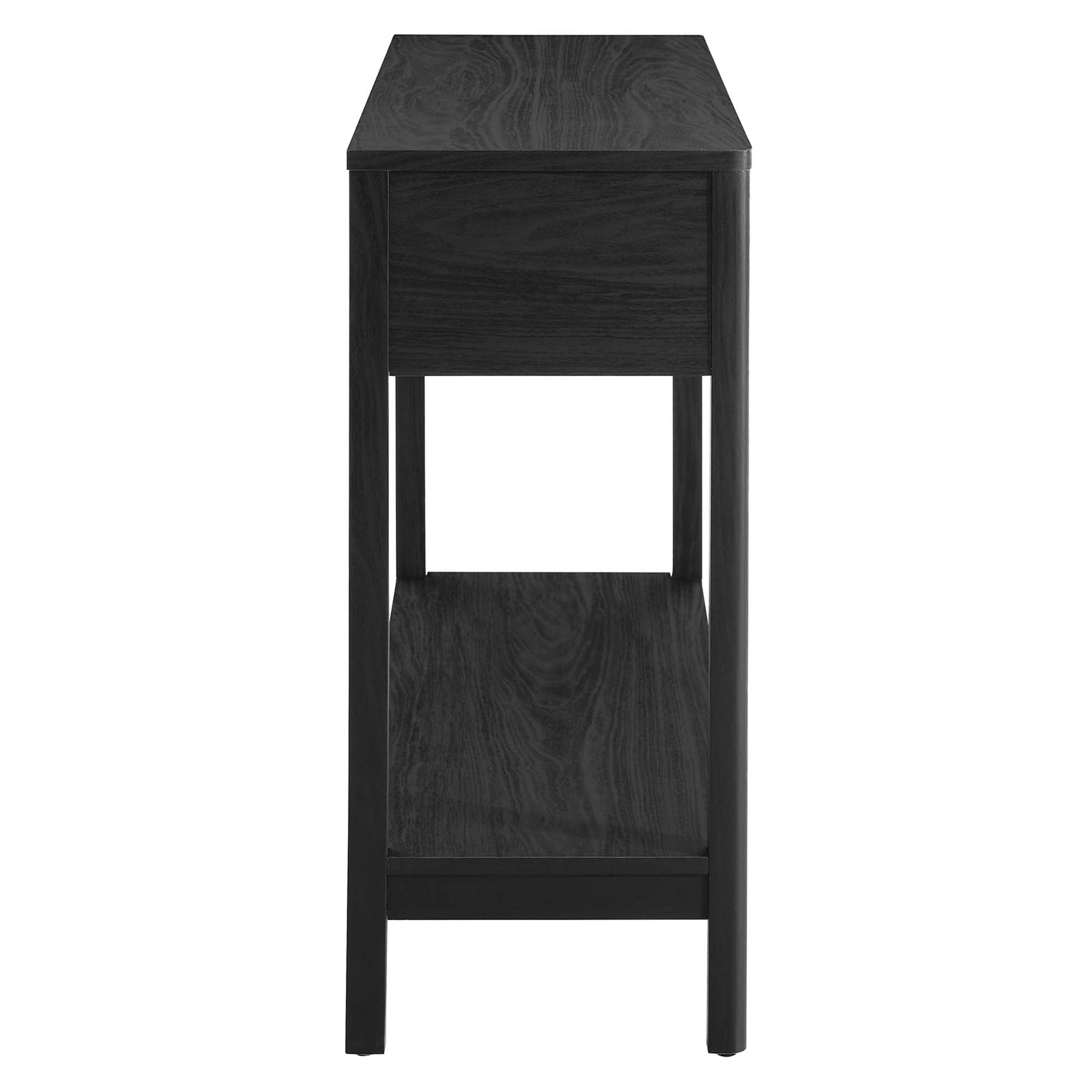 Chaucer Wood Entryway Console Table, Black