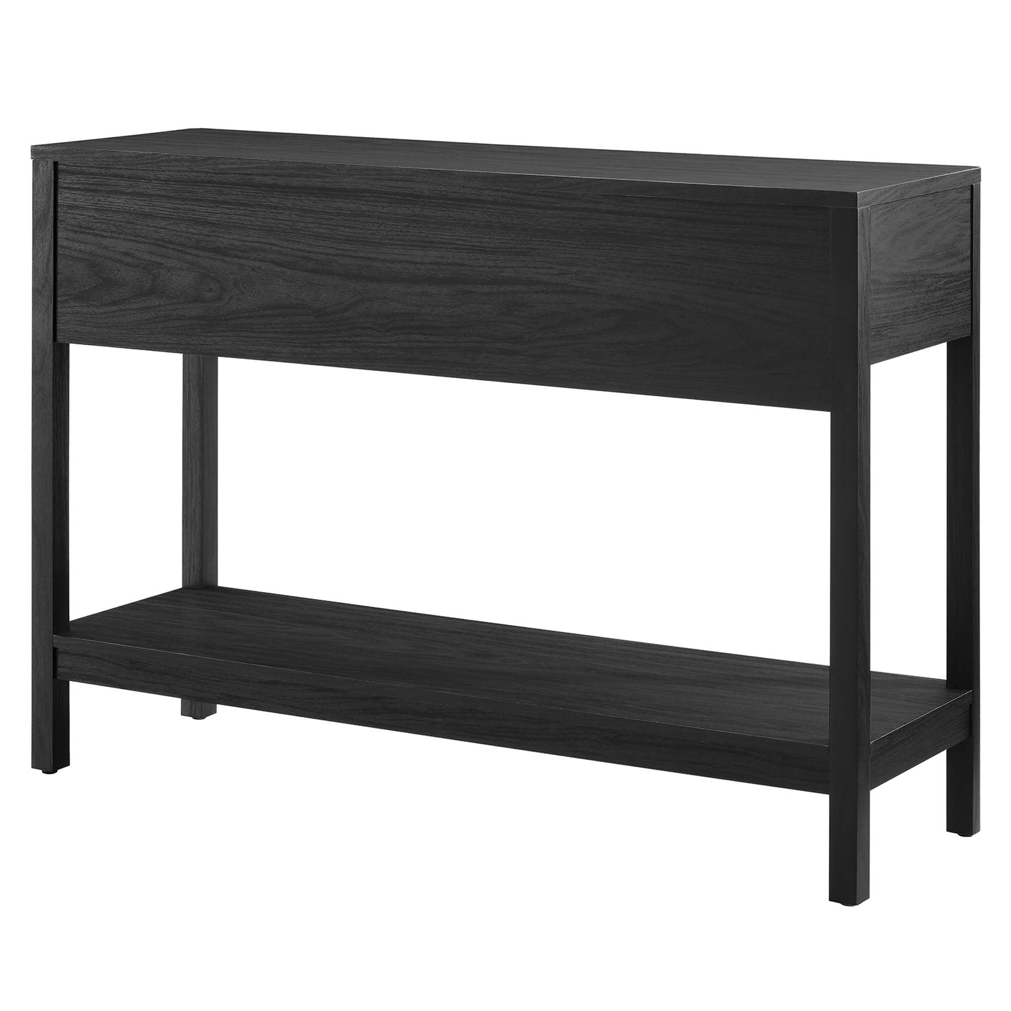 Chaucer Wood Entryway Console Table, Black