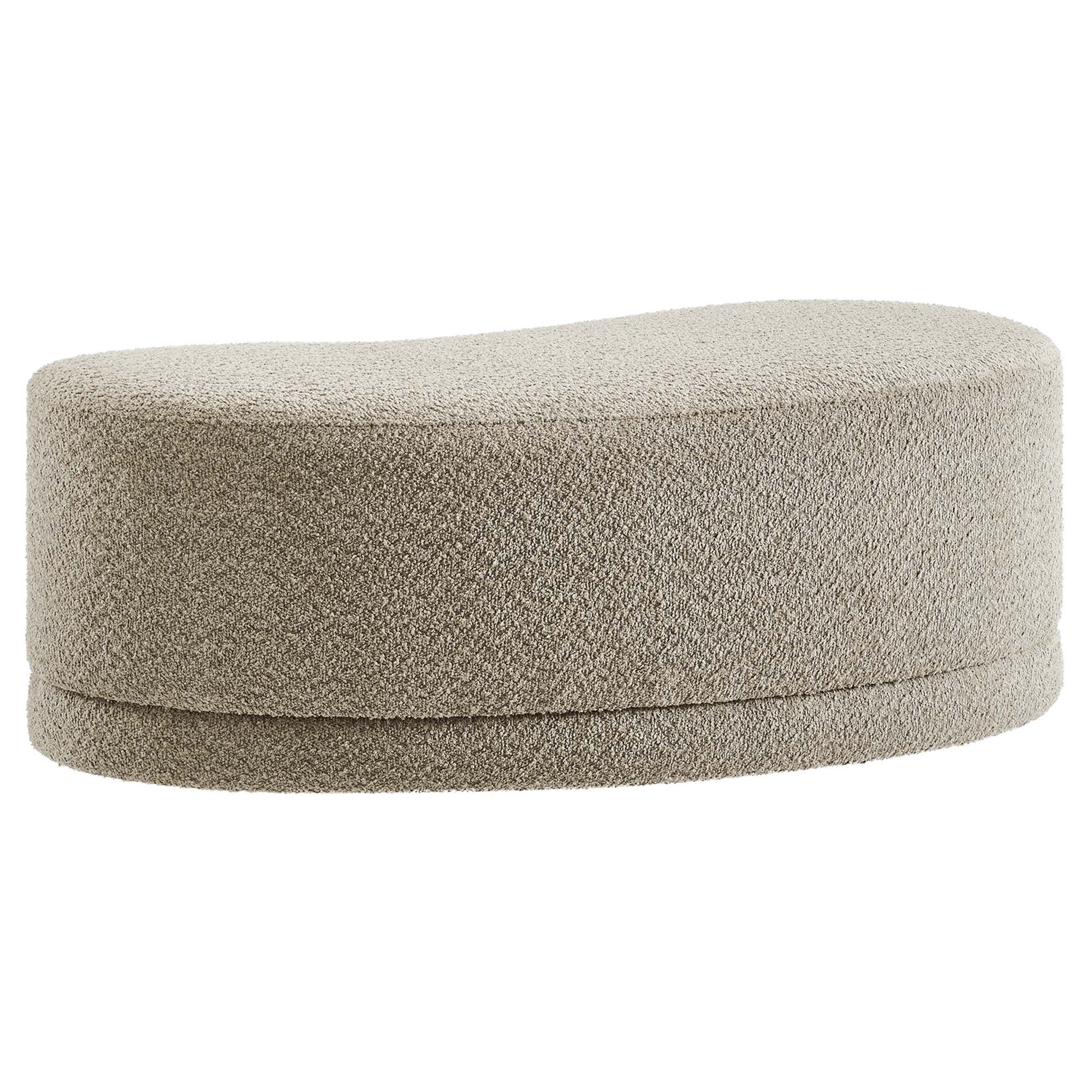 Nimbus 48" Upholstered Ottoman Bench, Oat