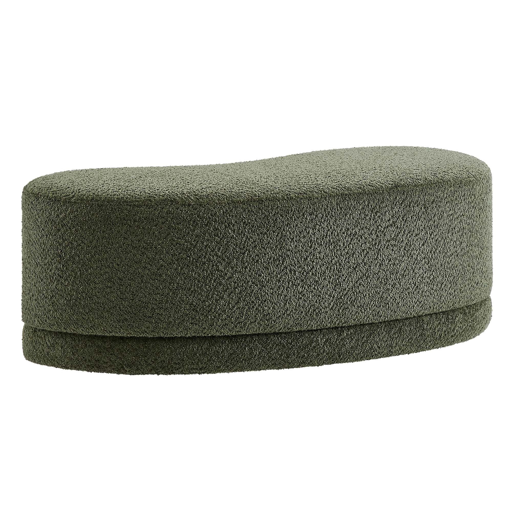 Nimbus 48" Upholstered Ottoman Bench, Sage