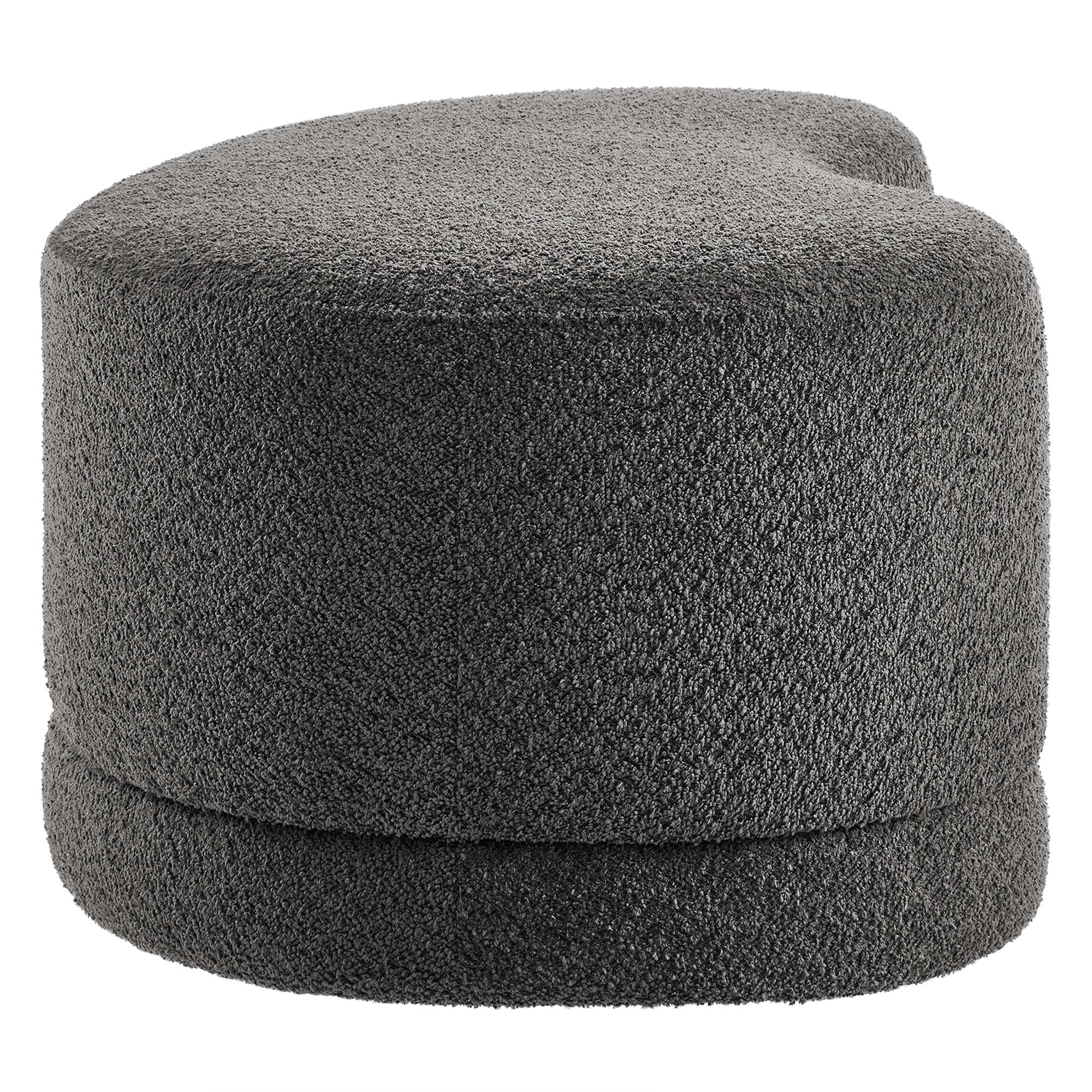 Nimbus 48" Upholstered Ottoman Bench, Cast Slate