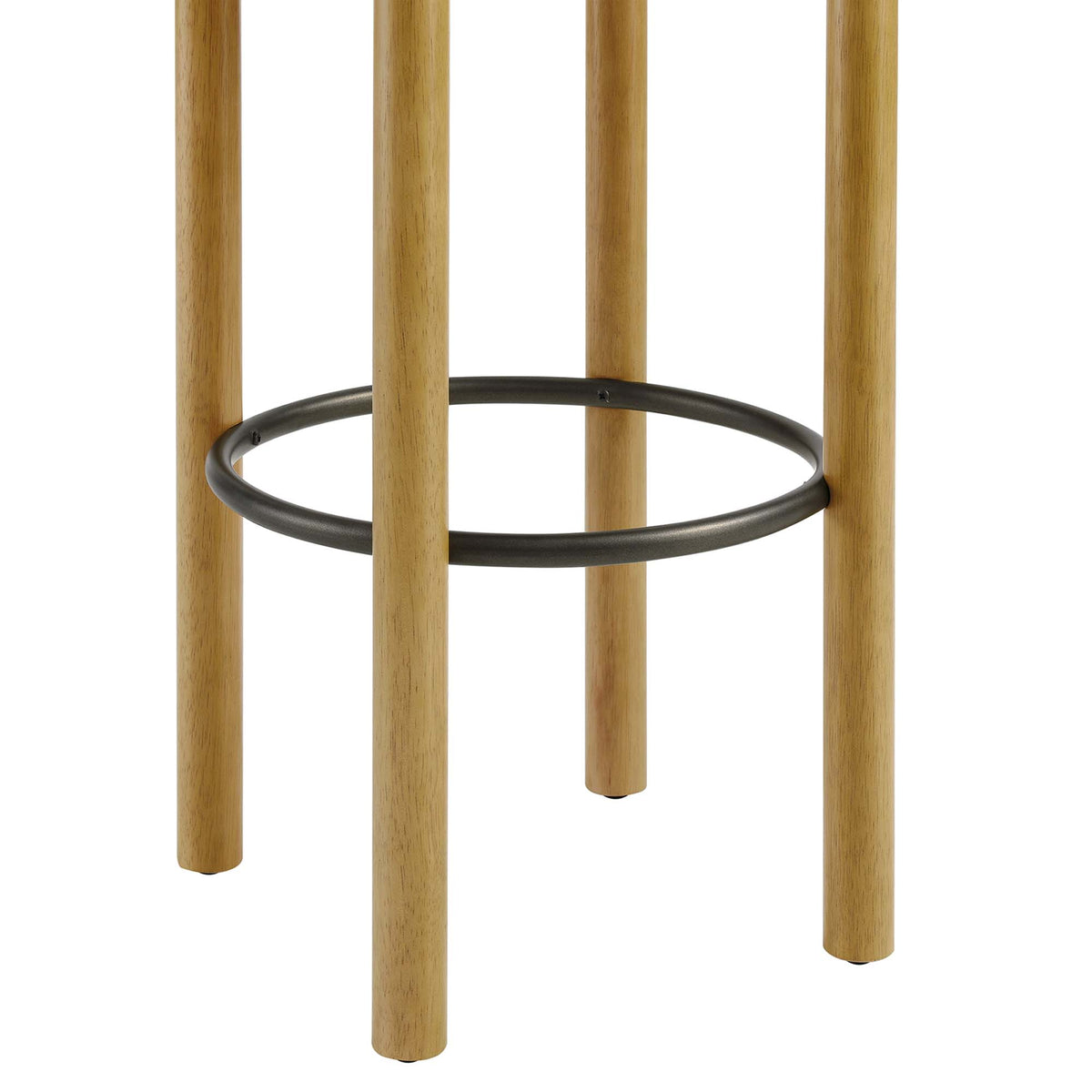 Fable Boucle Fabric Bar Stools Set of 2, Oak Ivory