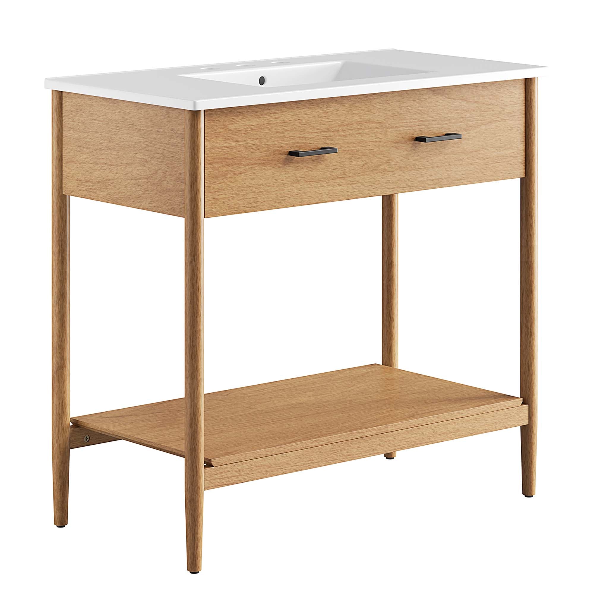 Zaire 36" Bathroom Vanity, Natural White