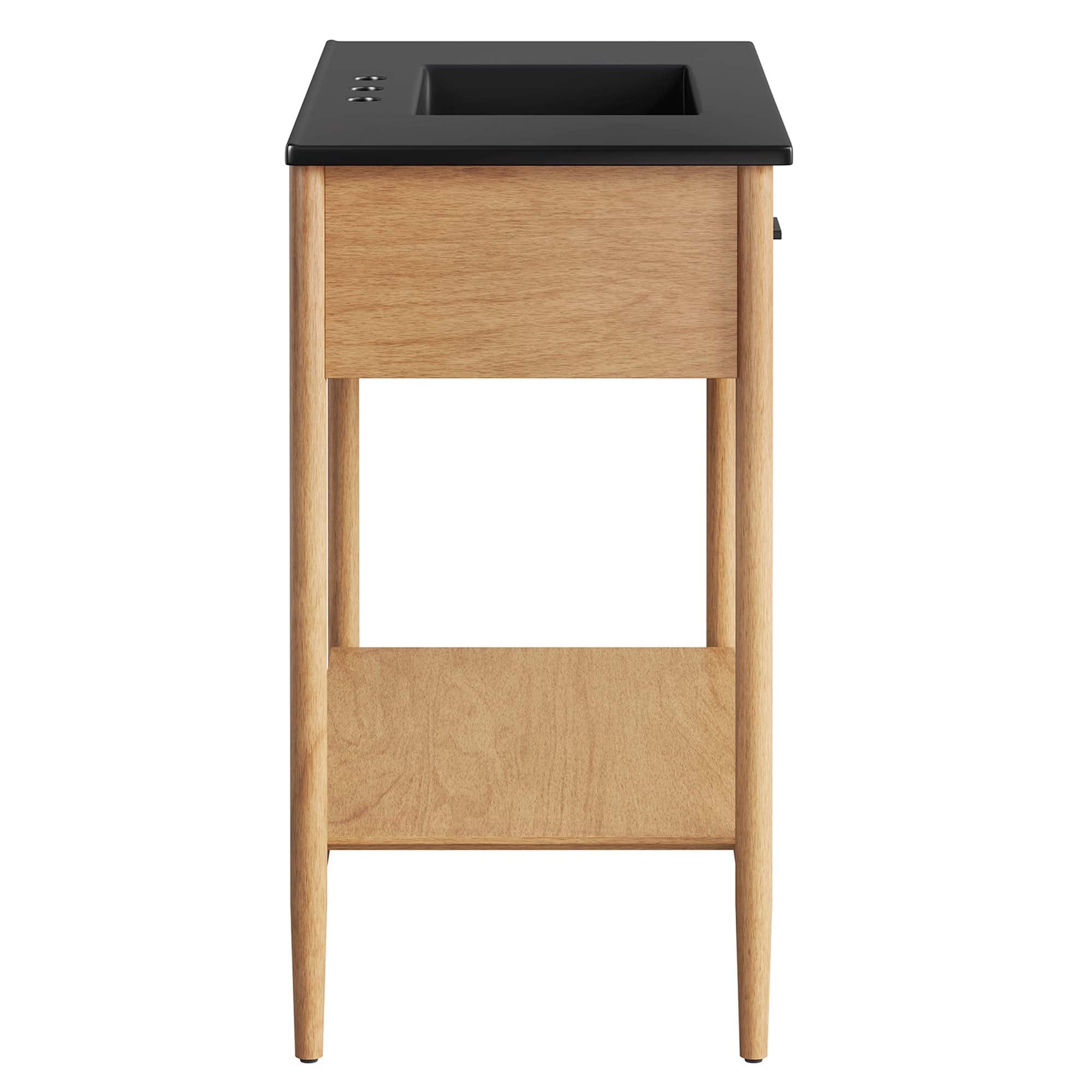Zaire 36" Bathroom Vanity, Natural Black