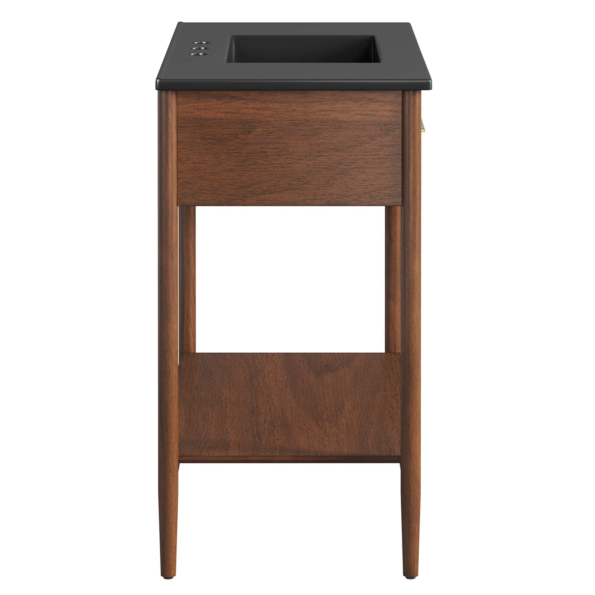 Zaire 36" Bathroom Vanity, Walnut Black