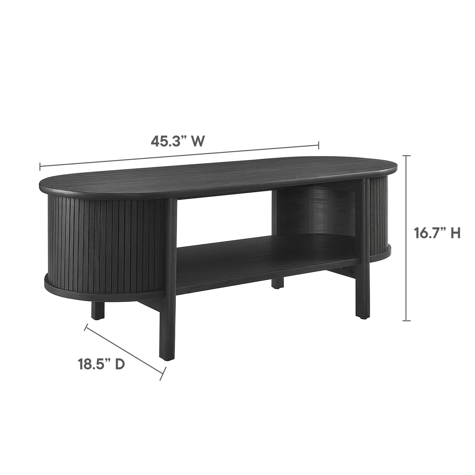 Cadence Coffee Table, Black