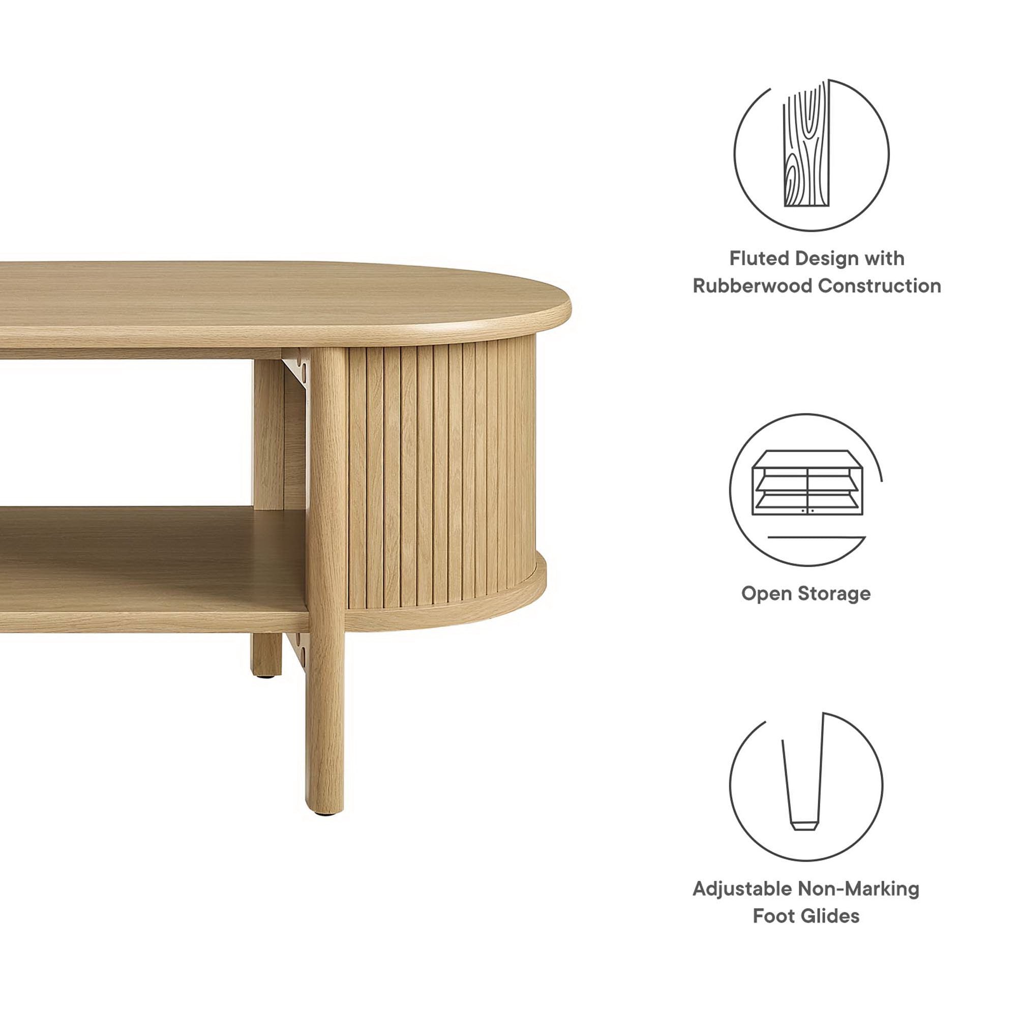 Cadence Coffee Table, Oak
