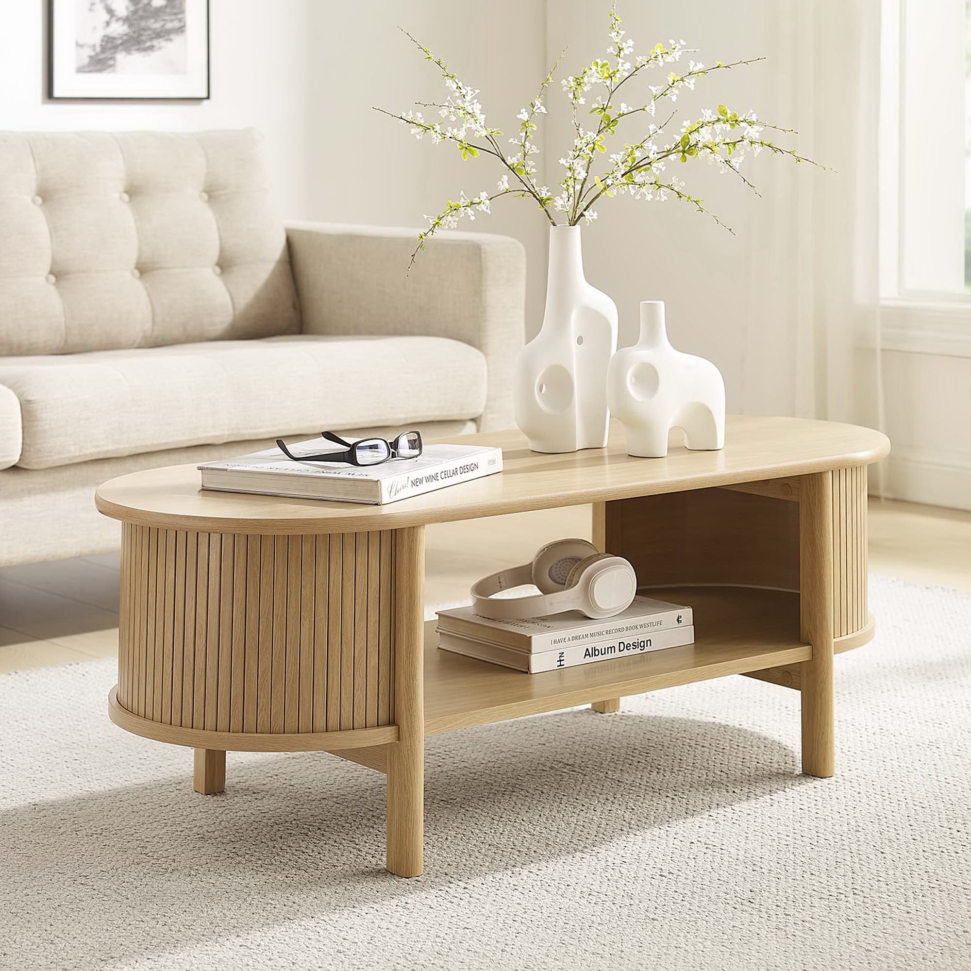Cadence Coffee Table, Oak