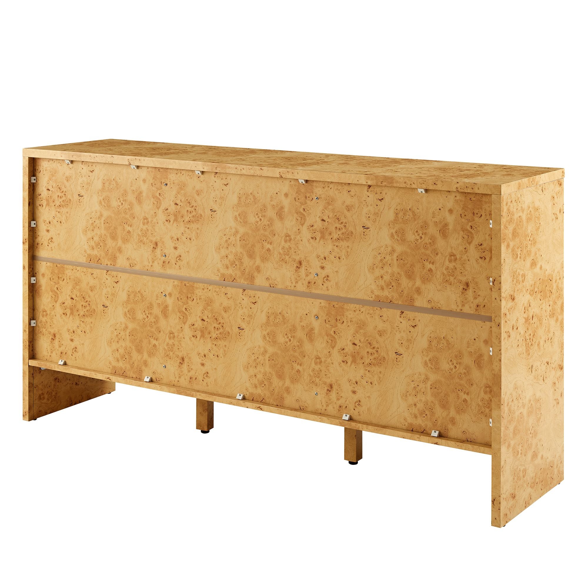 Hudson 60" Burl Wood Sideboard, Natural