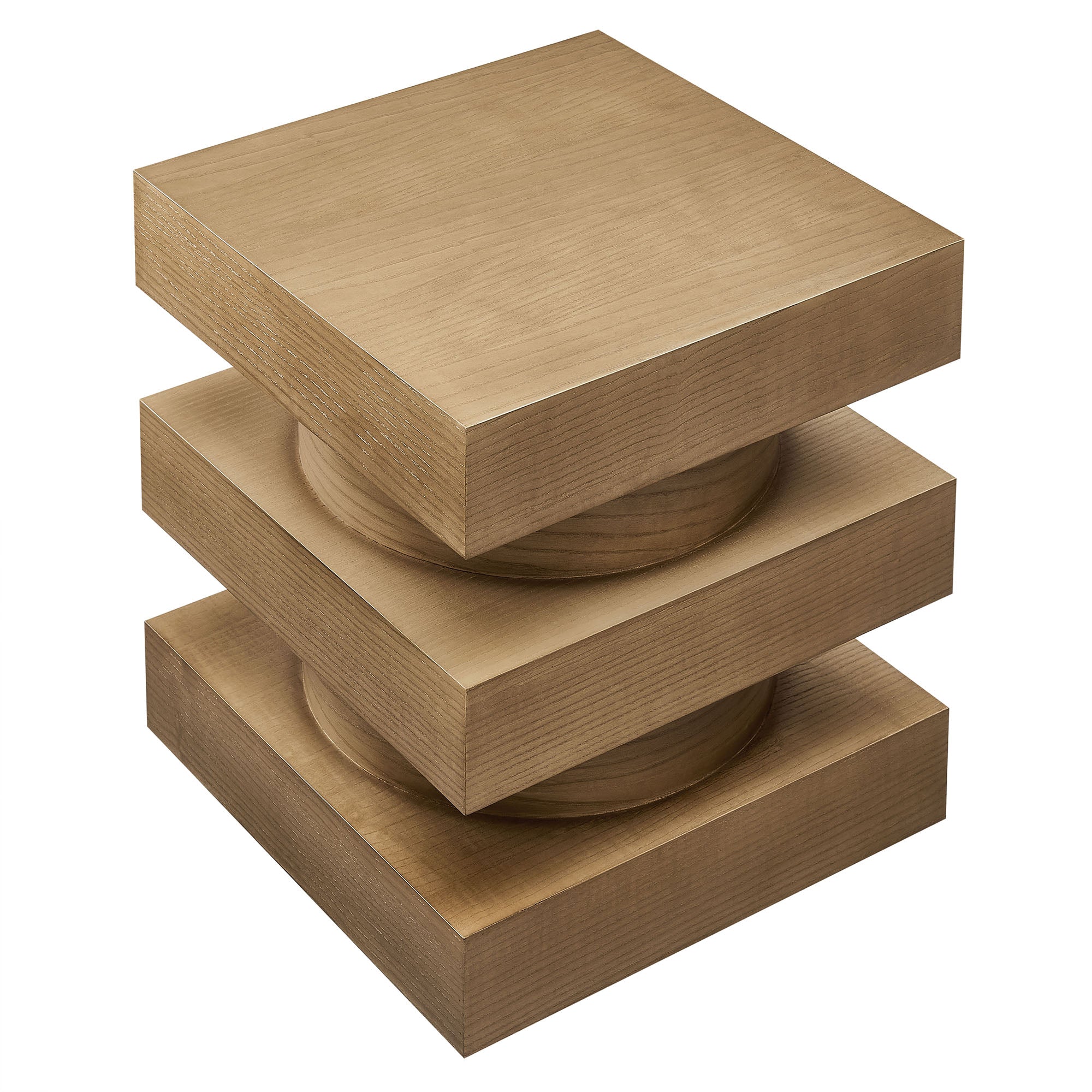 Perpetuate Totem End Table, Caramel Ash
