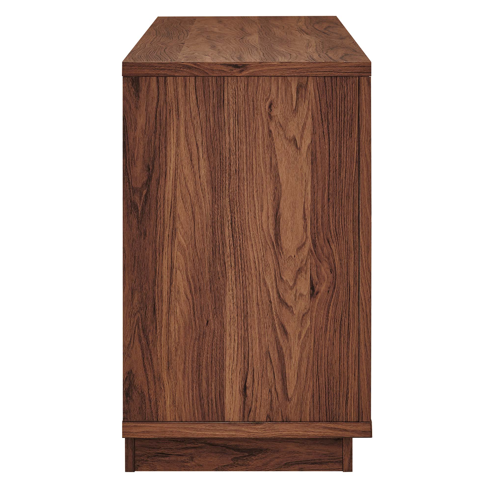 Capri 63" Wood Grain TV Console, Walnut