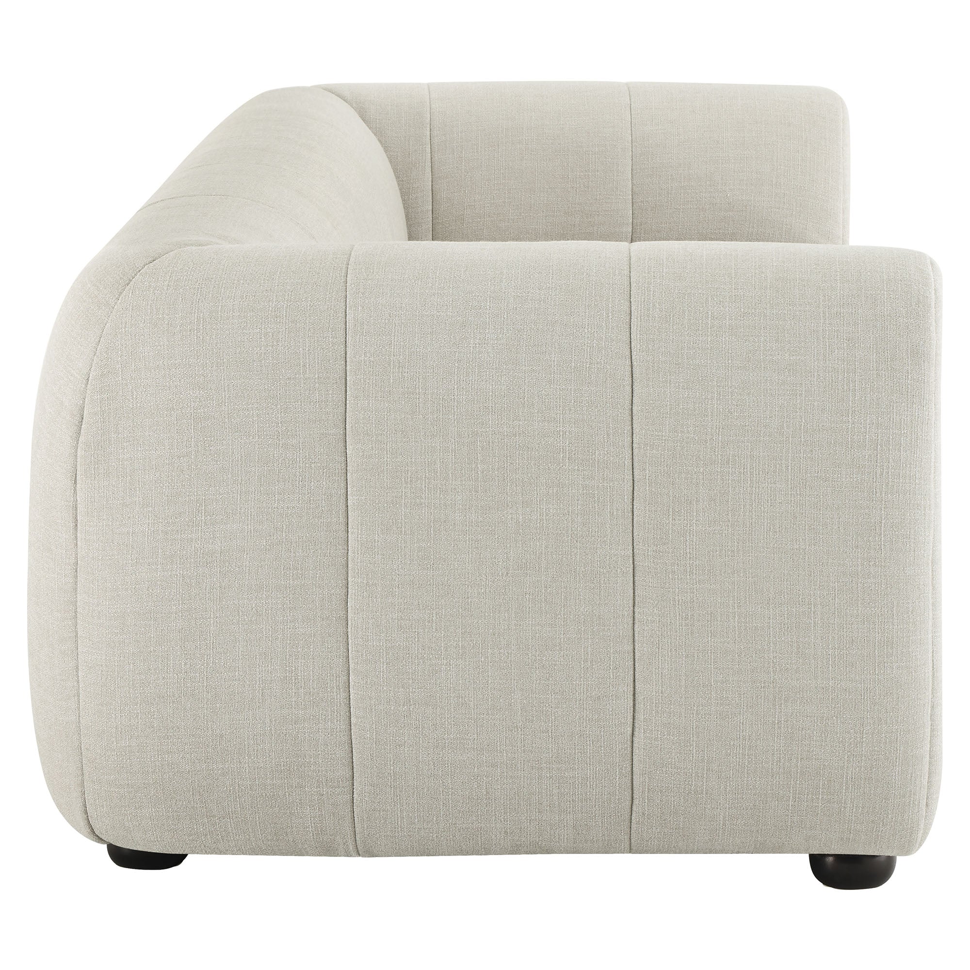 Liana Upholstered Fabric Sofa, Linen