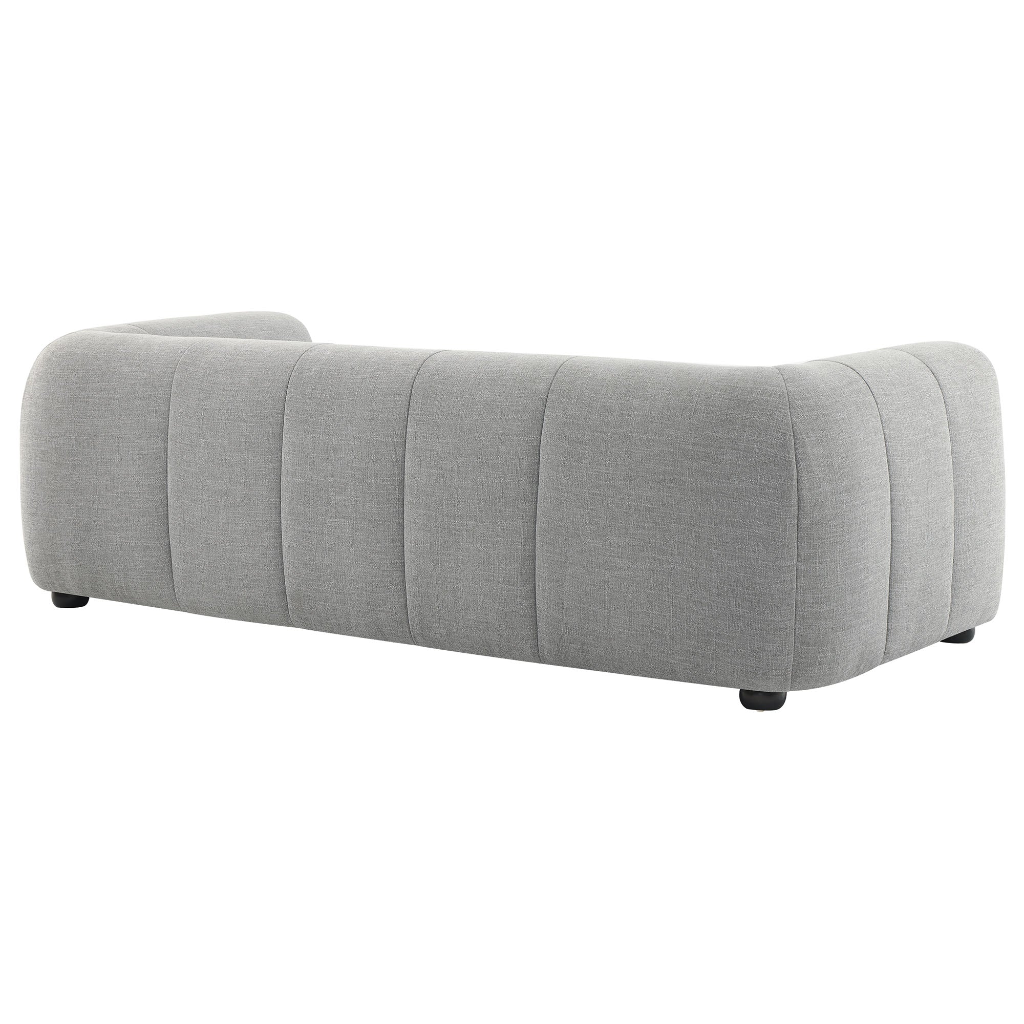 Liana Upholstered Fabric Sofa, Pewter