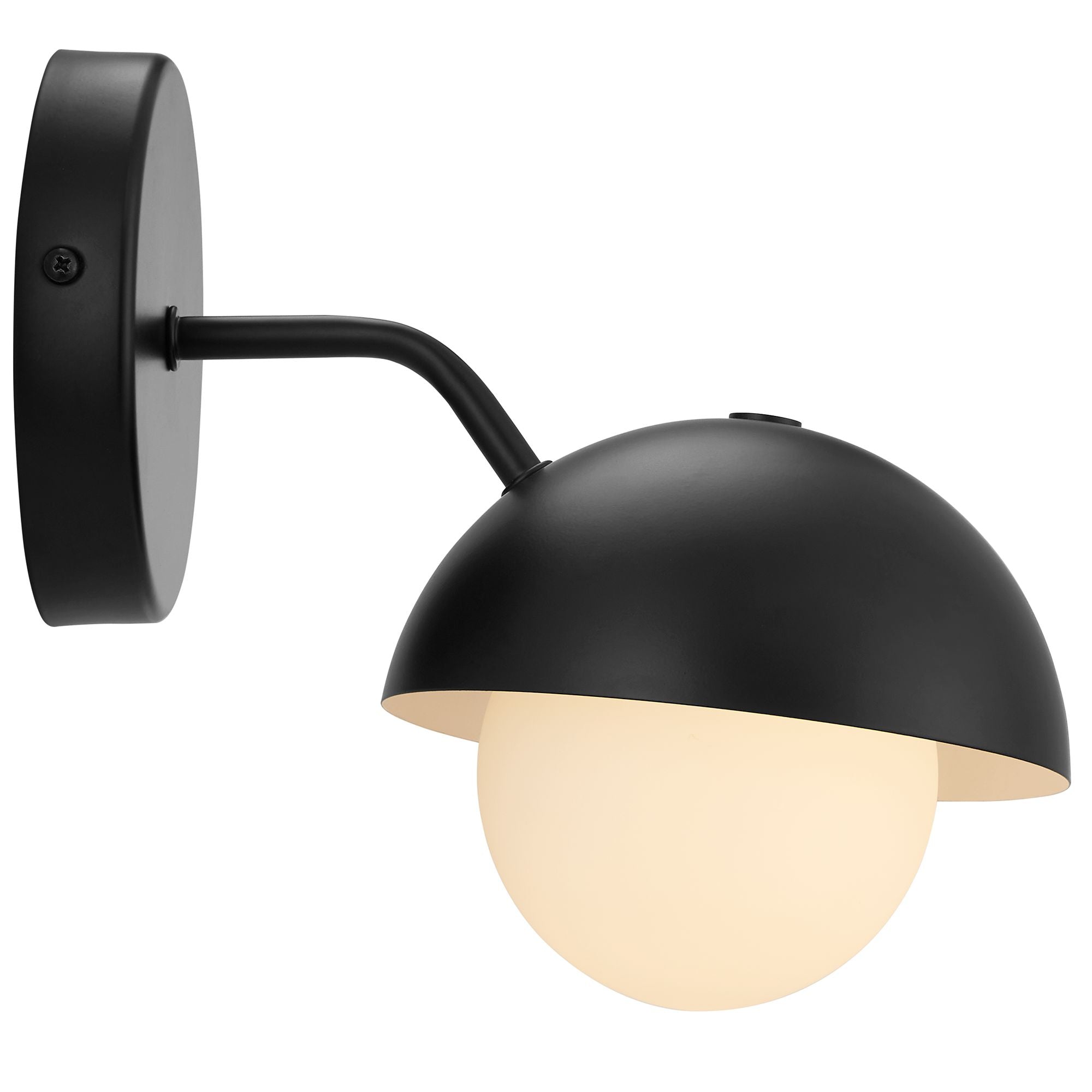 Eclipse Globe Wall Sconce, Black