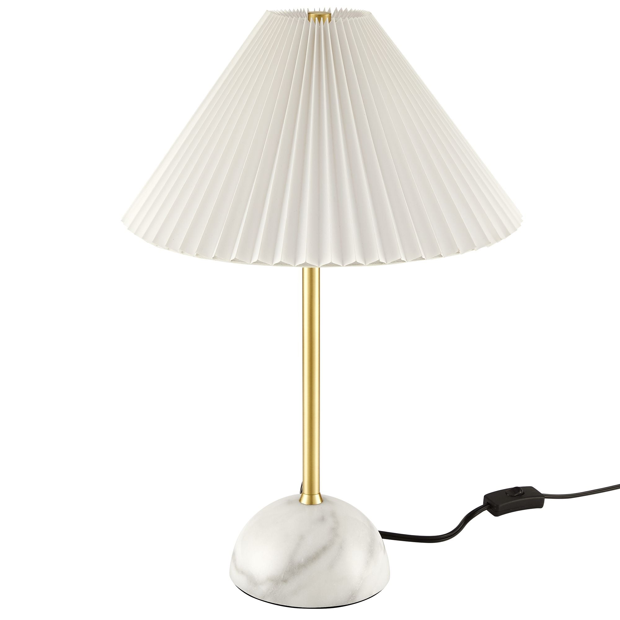 Illusion Marble Dome Table Lamp, Brass