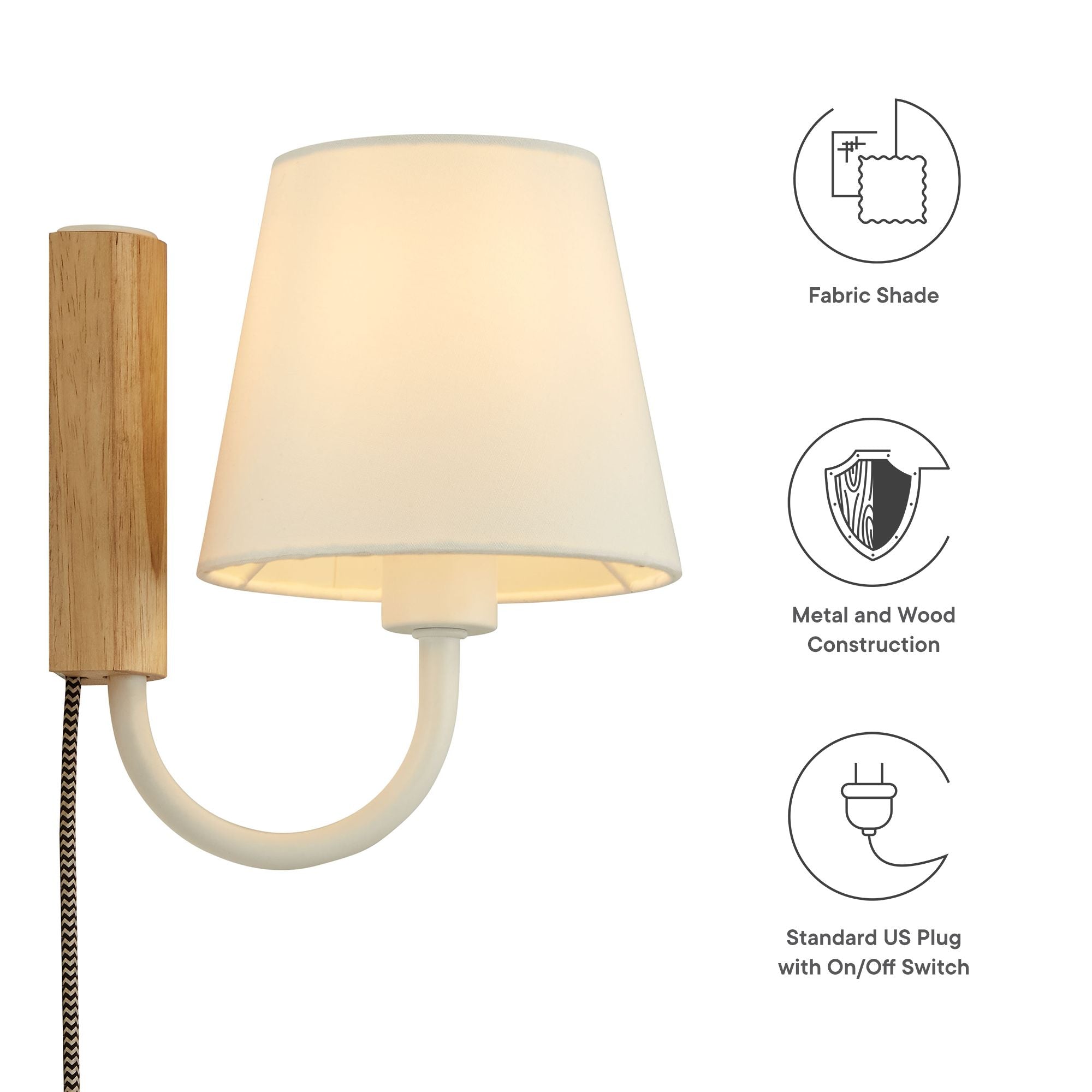 Sunlit Swivel Wall Sconce, Natural White