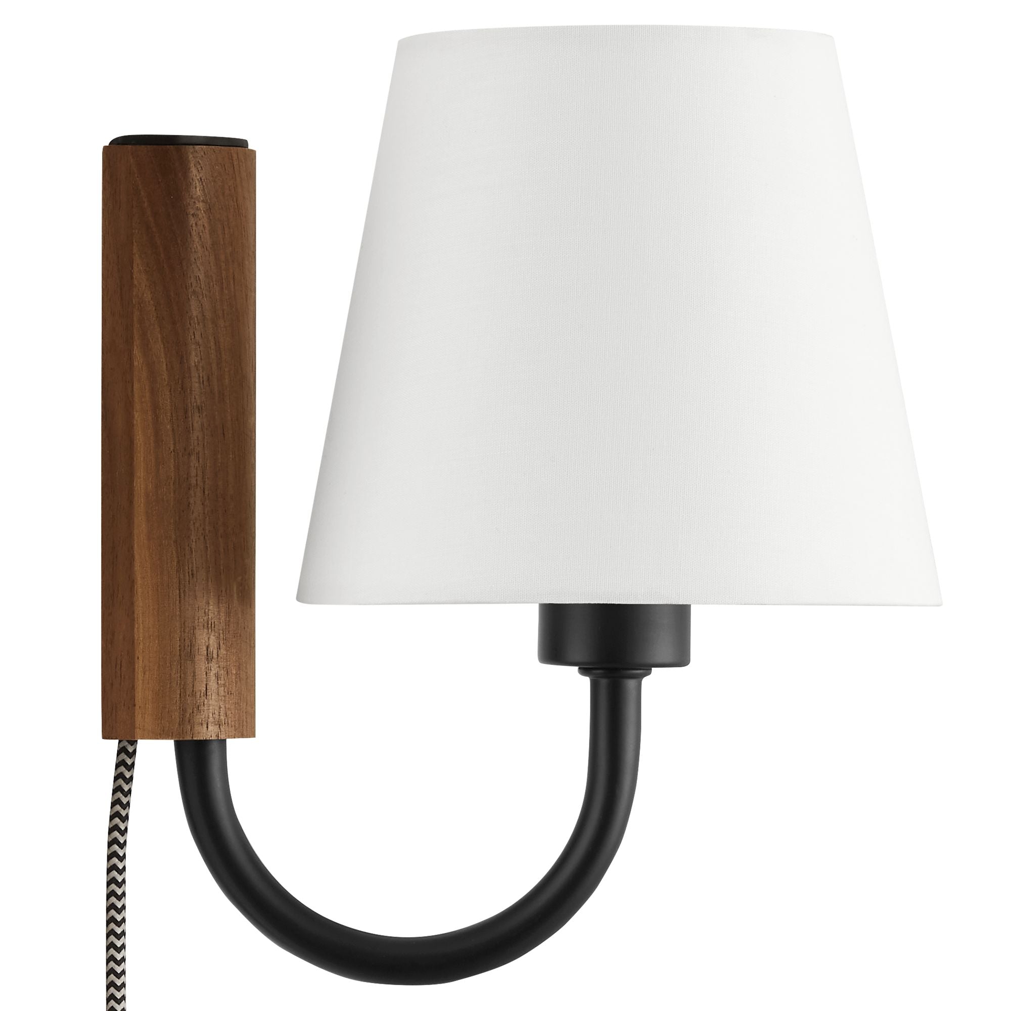 Sunlit Swivel Wall Sconce, Walnut Black