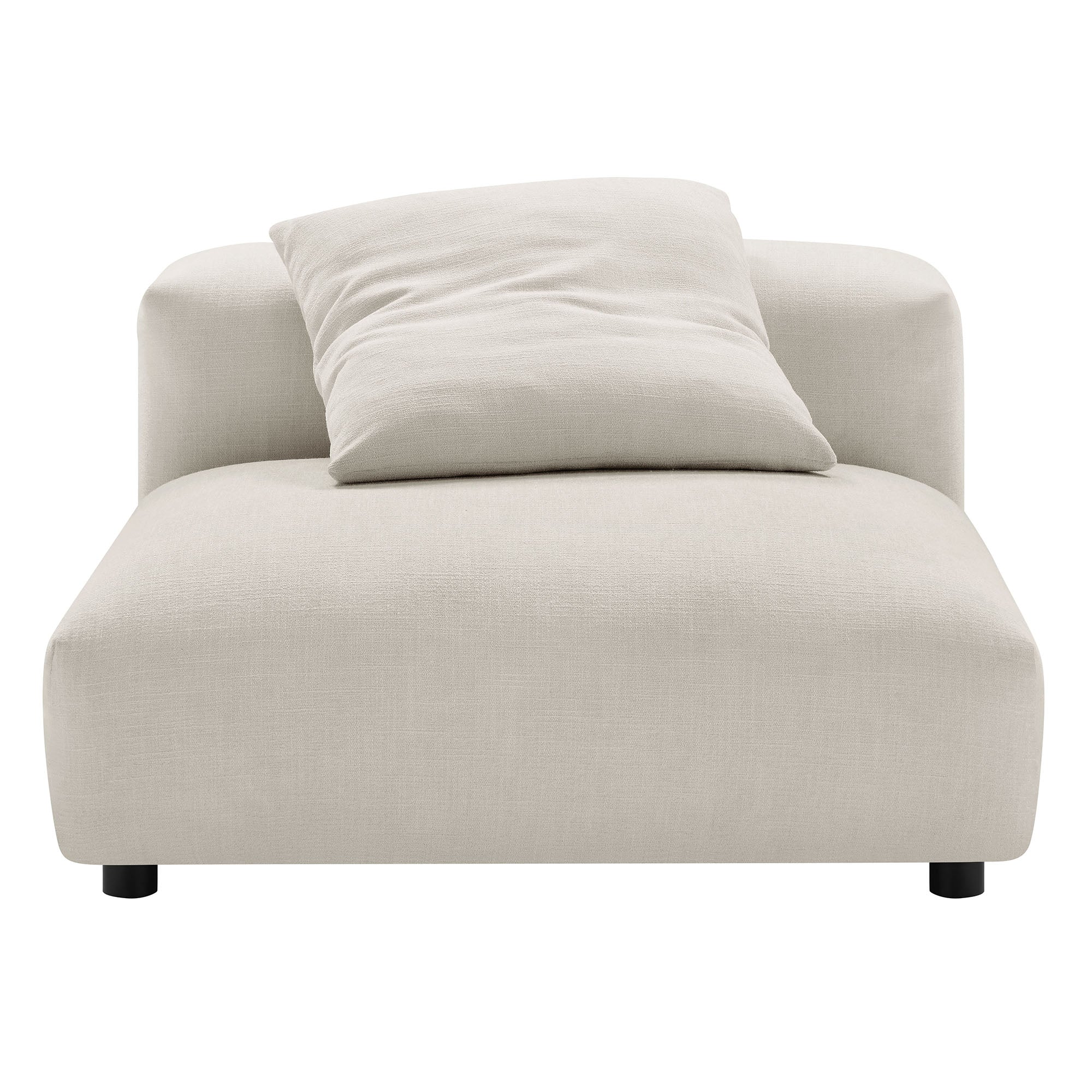 Solace 3-Piece Modular Upholstered Fabric Sofa, Salt