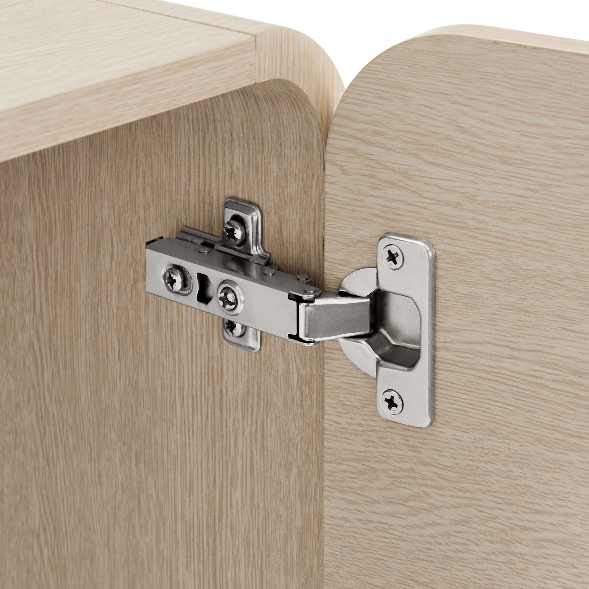 Sonnet 57" Sideboard Storage Cabinet, Ash