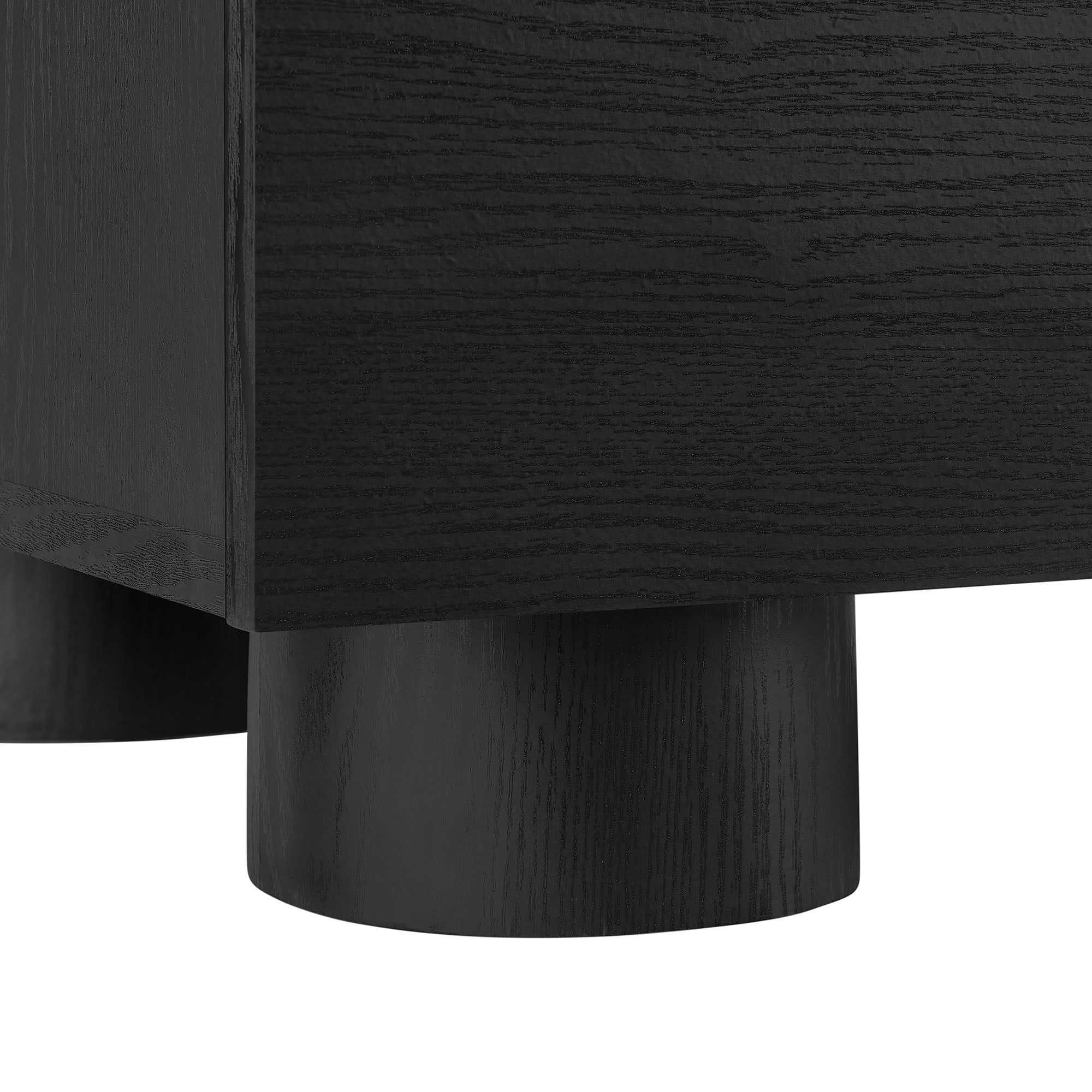 Sonnet 57" Sideboard Storage Cabinet, Black