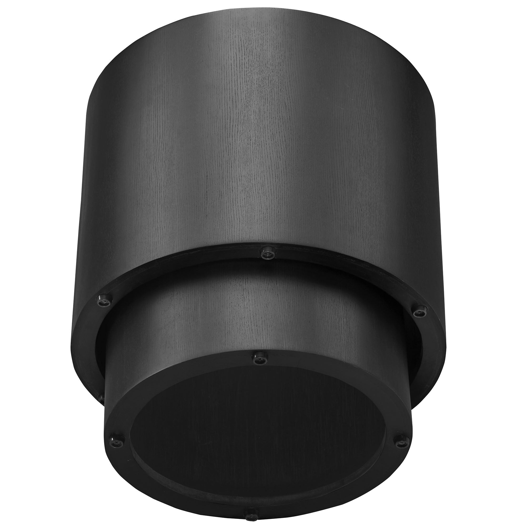 Amani Round Nesting Coffee Tables Set of 2, Black