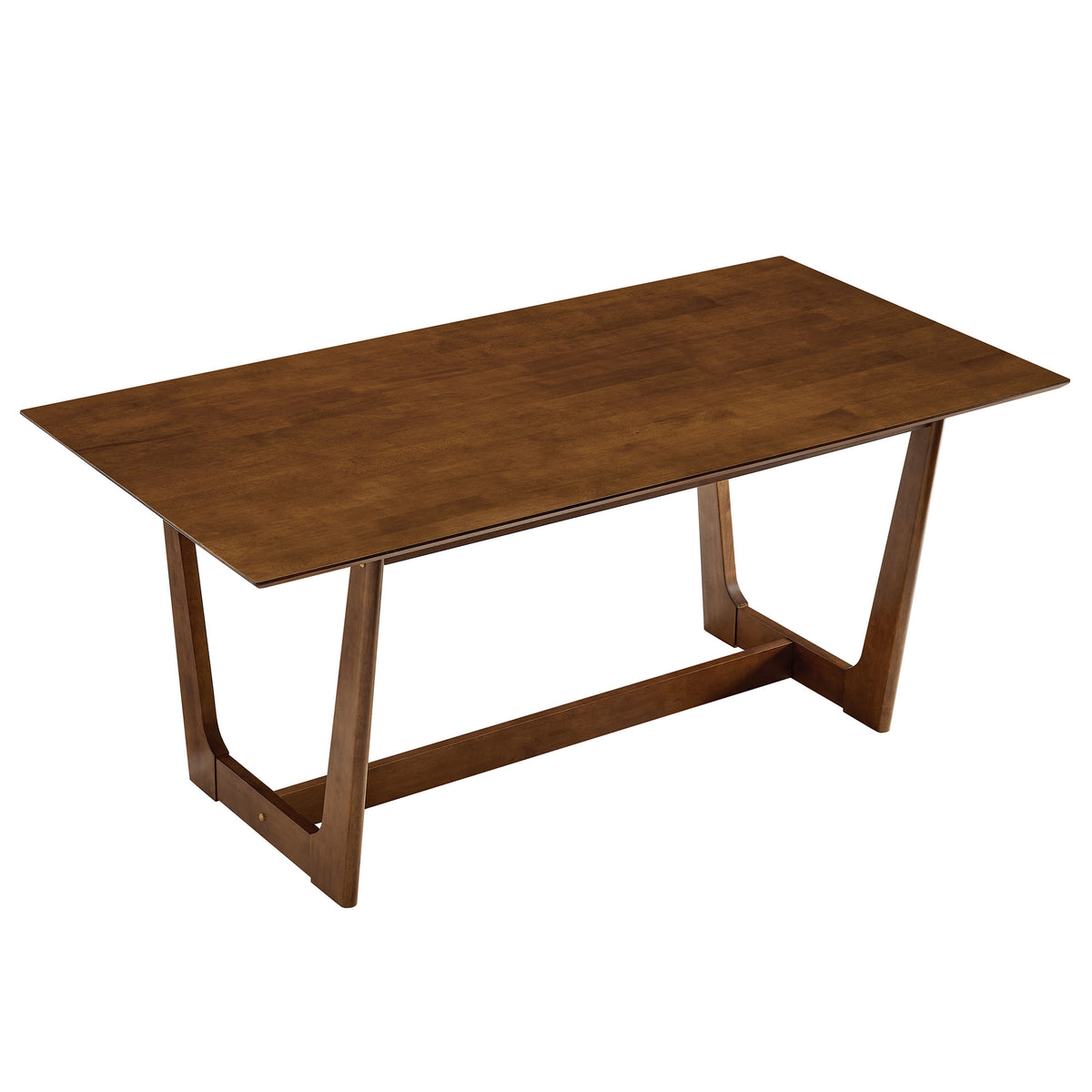 Solara 71" Rectangle Wood Dining Table, Walnut