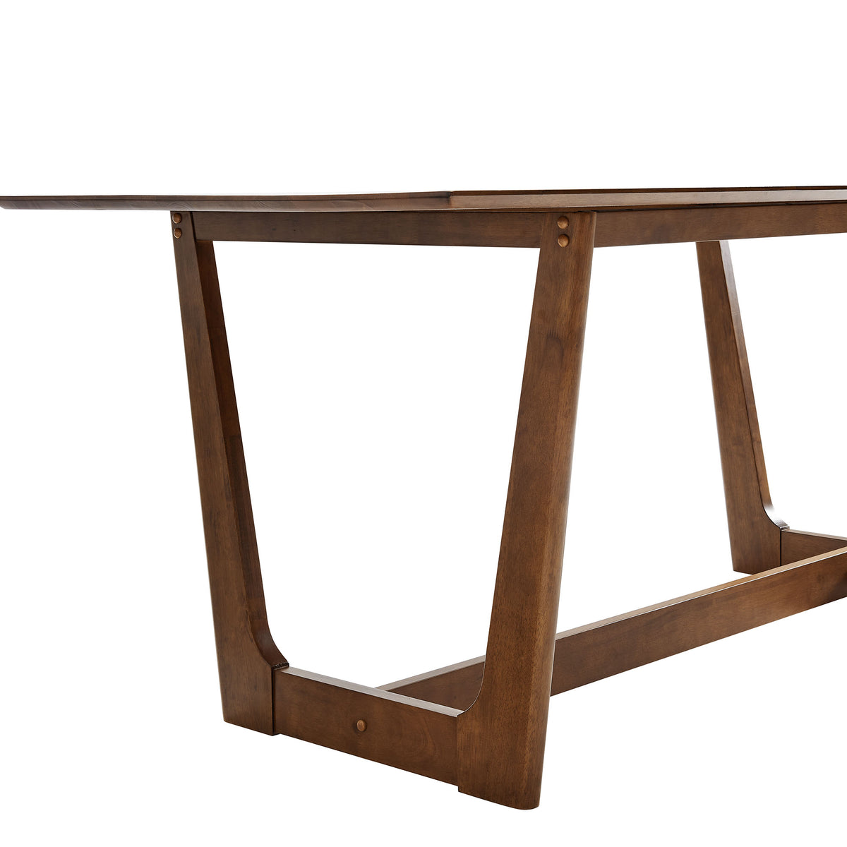 Solara 71" Rectangle Wood Dining Table, Walnut