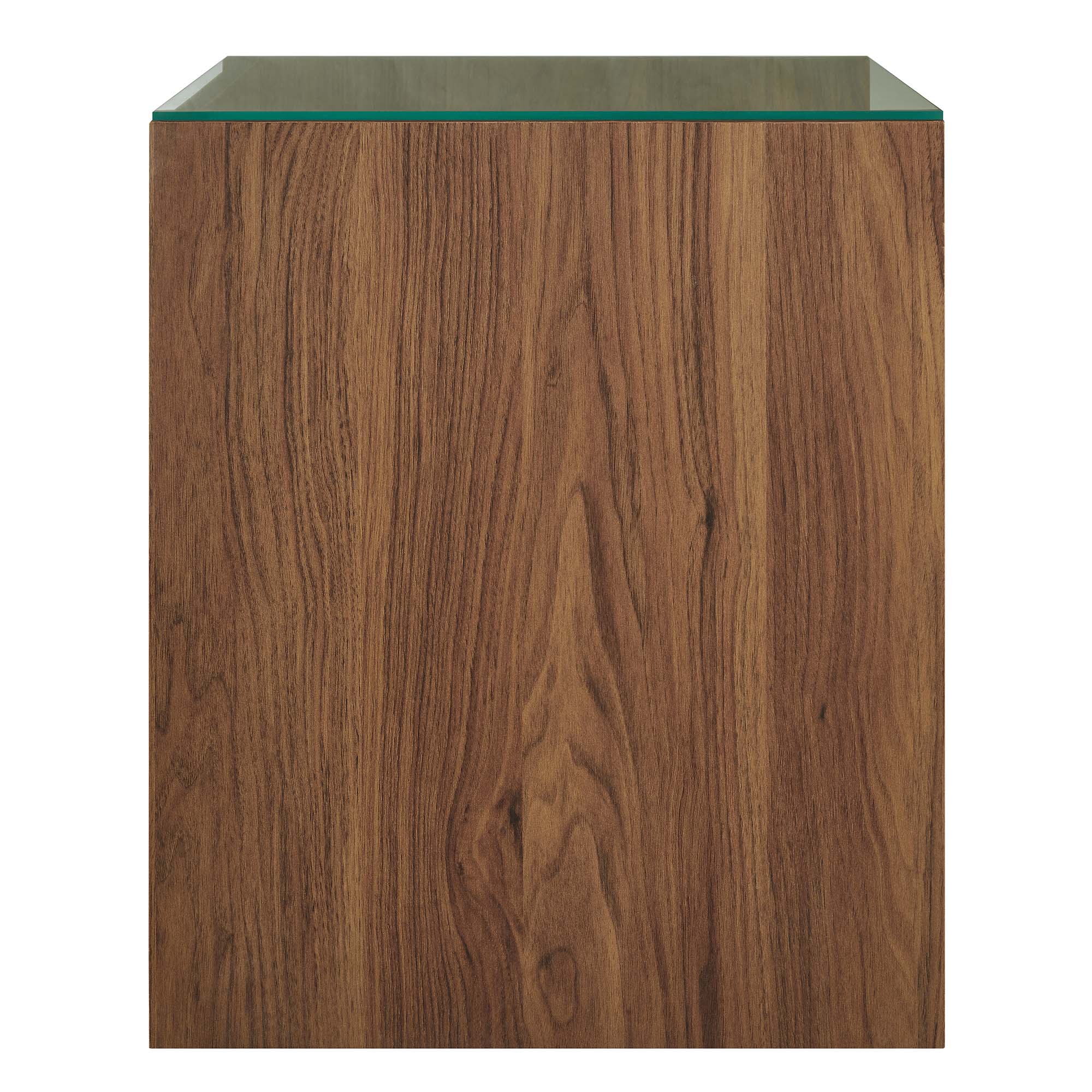 Render 62" Wall-Mount Double Sink Bathroom Vanity, Walnut White