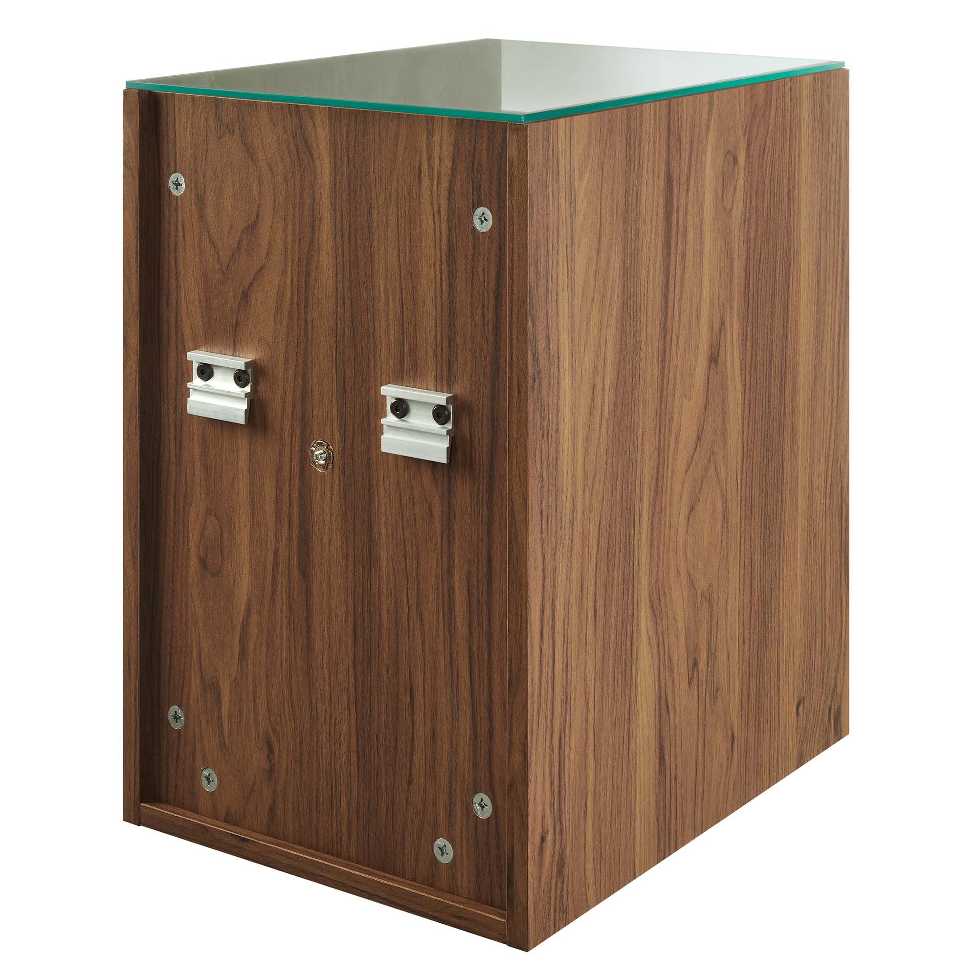 Render 62" Wall-Mount Double Sink Bathroom Vanity, Walnut White