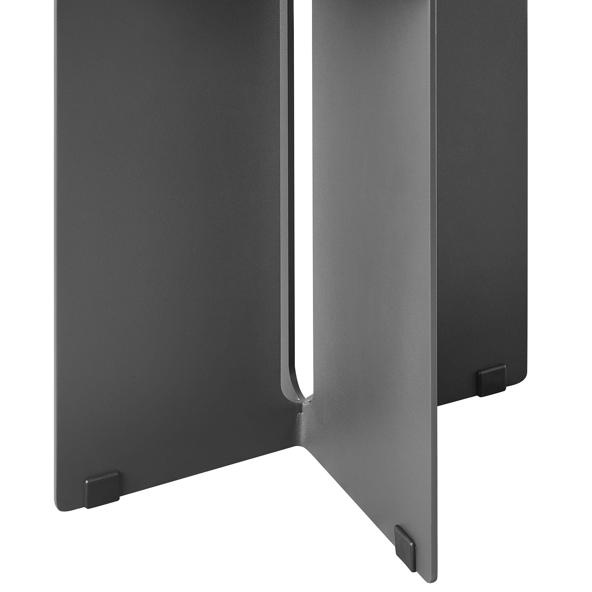 Tecton Outdoor Patio Aluminum Side Table, Charcoal