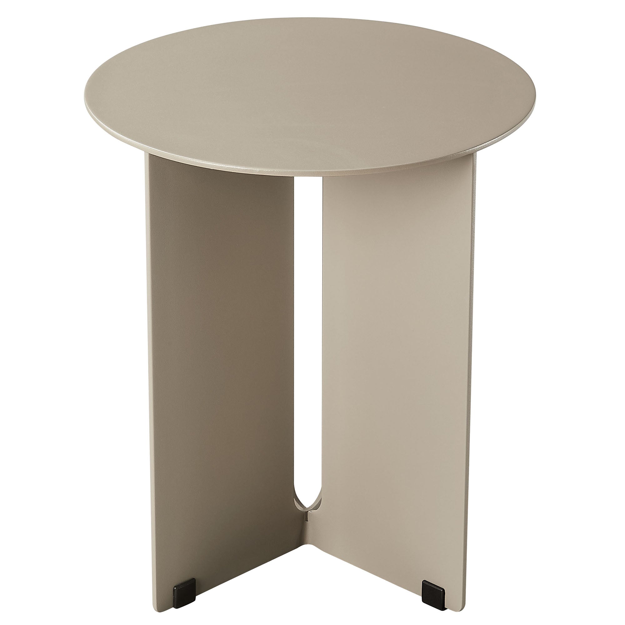 Tecton Outdoor Patio Aluminum Side Table, Khaki