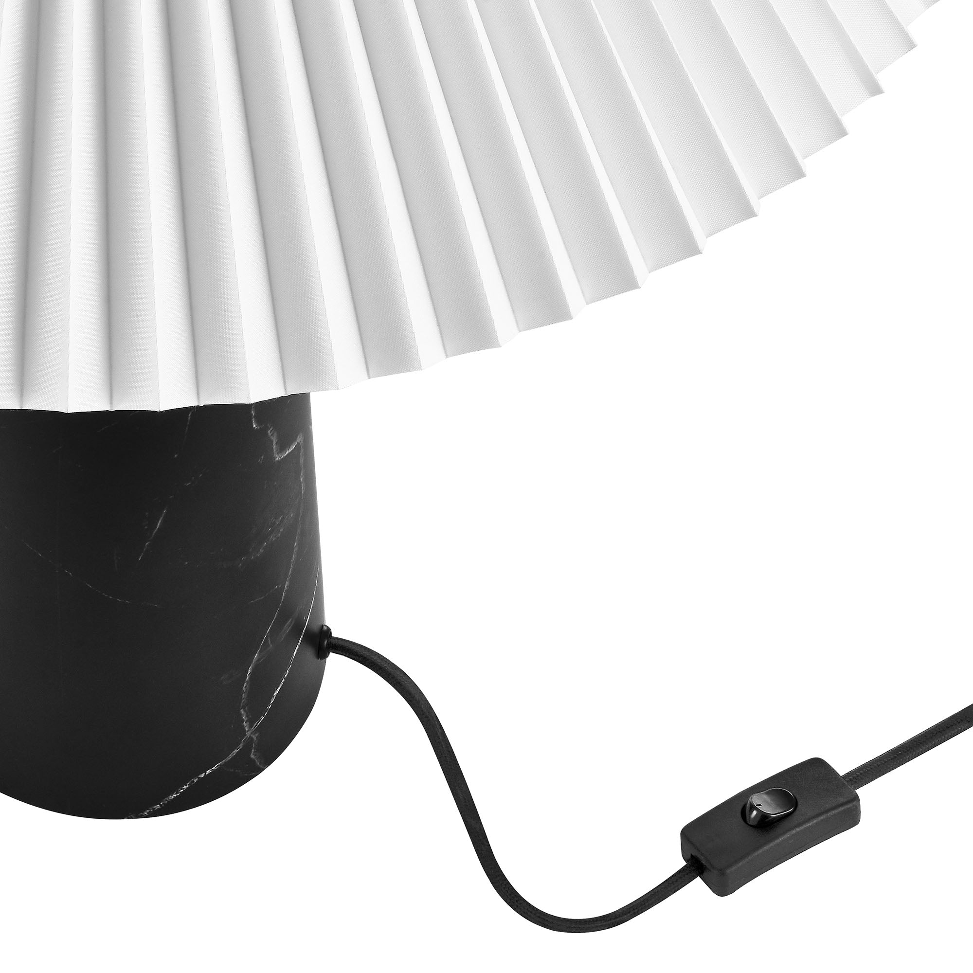 Nera Marble Table Lamp, Black