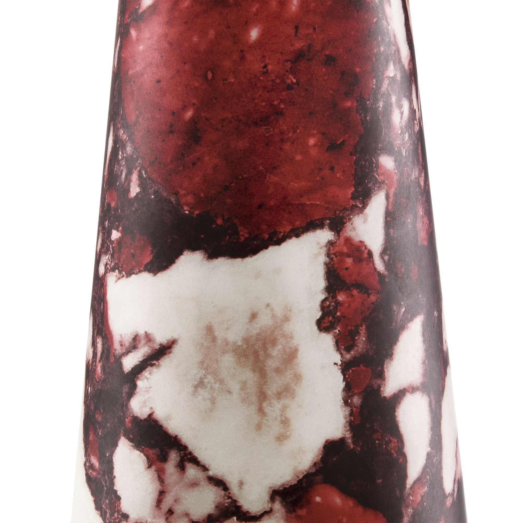 Nera Marble Table Lamp, Red