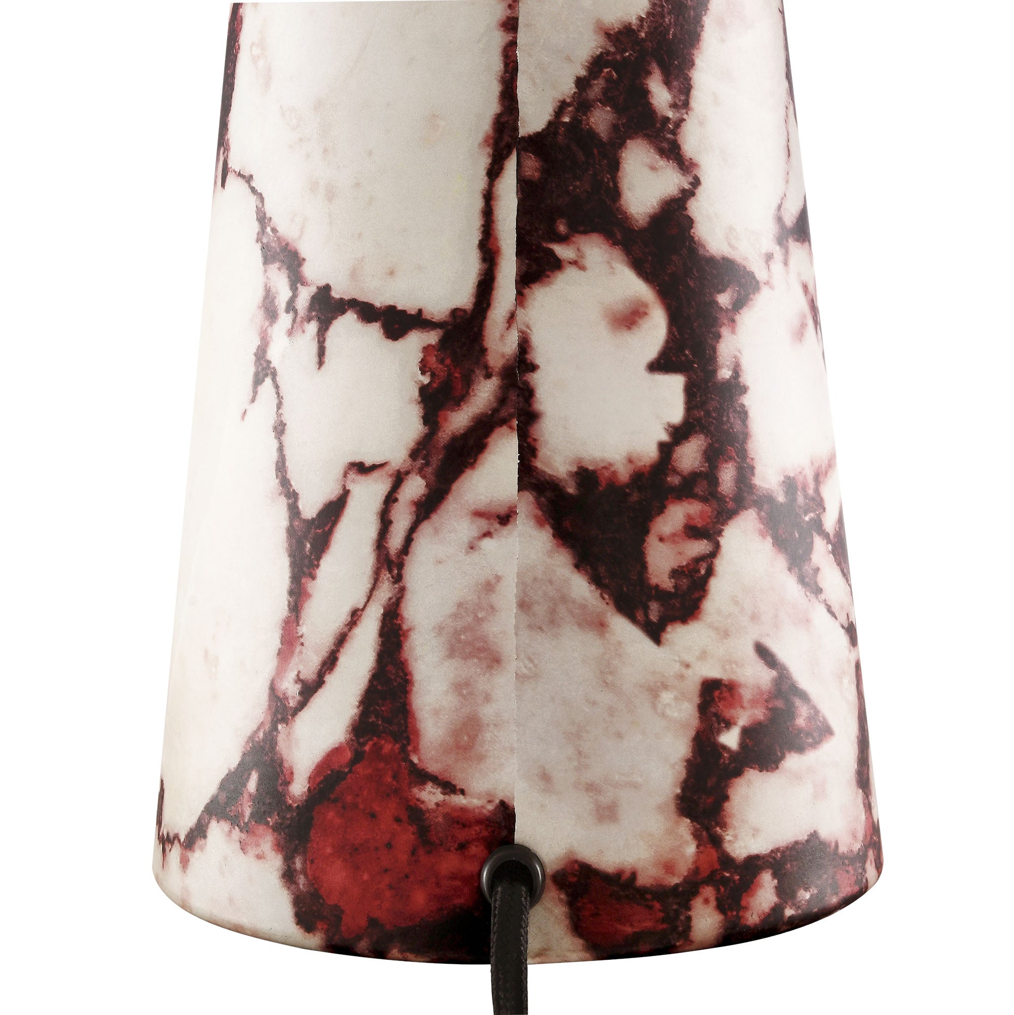 Nera Marble Table Lamp, Red