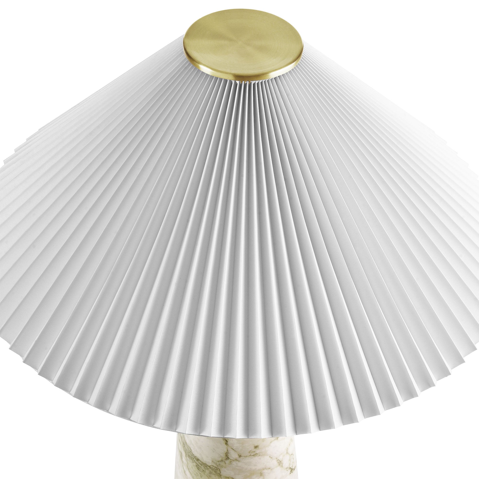 Nera Marble Table Lamp, White