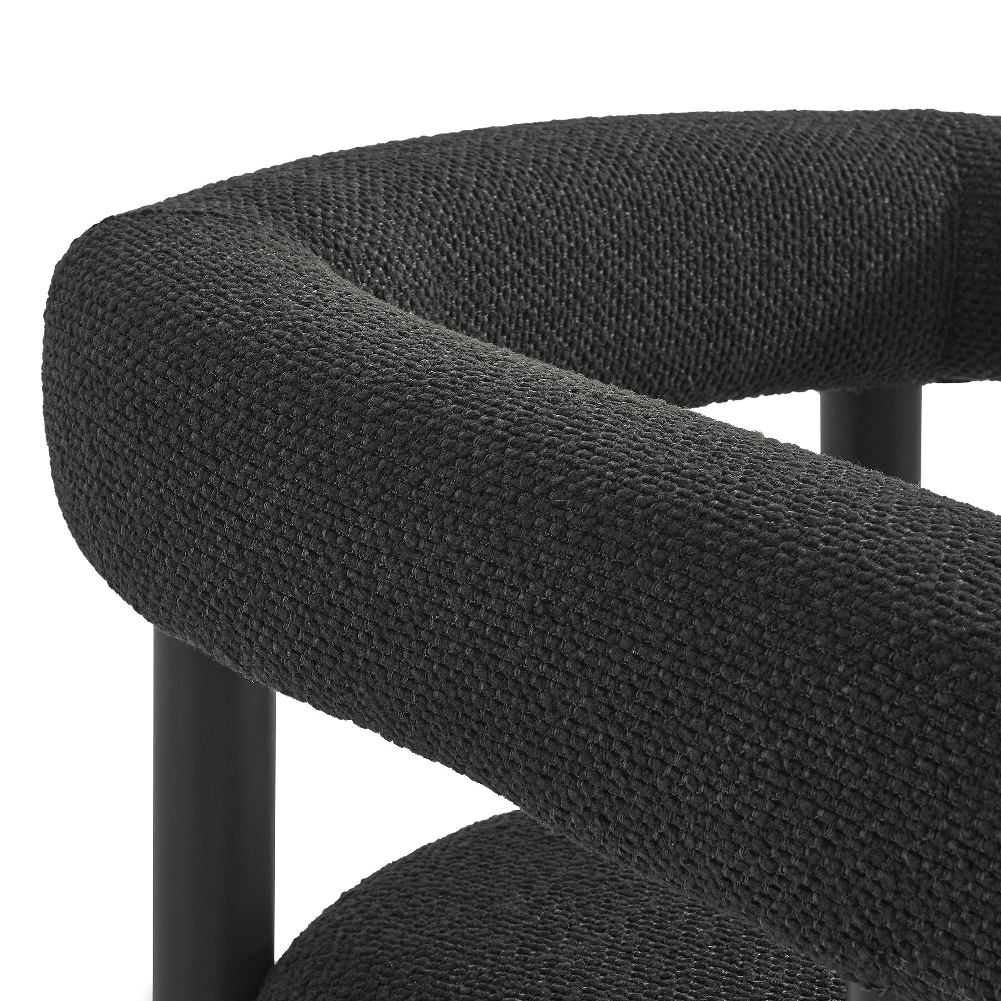 Nautica Outdoor Patio Aluminum Dining Armchairs Set of 2, Charcoal Graphite
