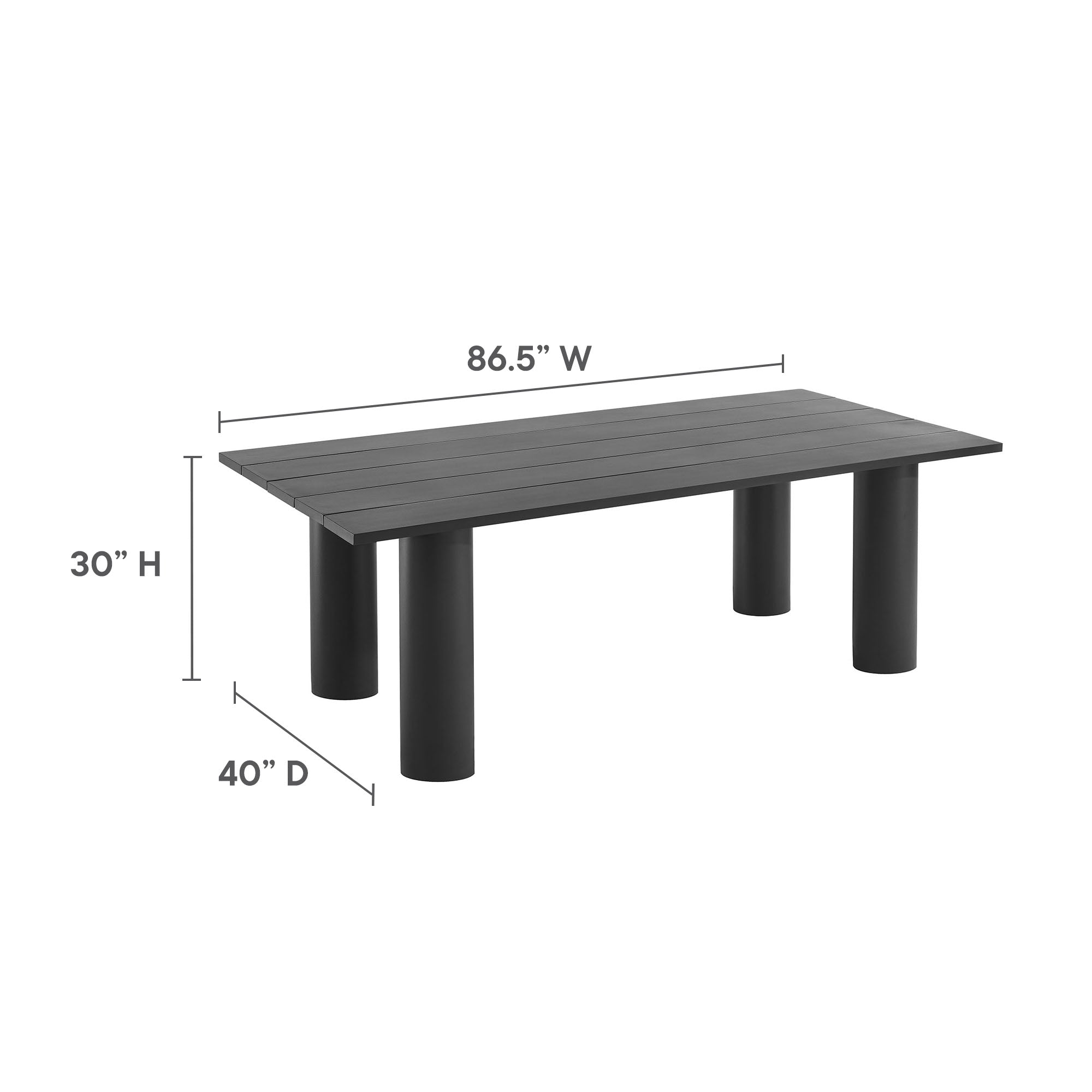 Nautica 7-Piece Rectangular Outdoor Patio Aluminum Dining Table and Chairs Set, Ivory Graphite