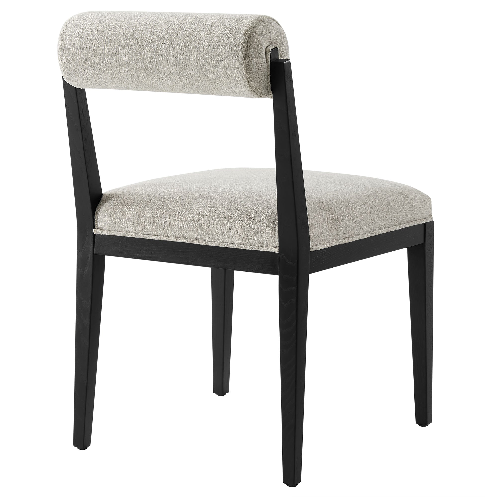 Kai Fabric Dining Chair, Linen Black