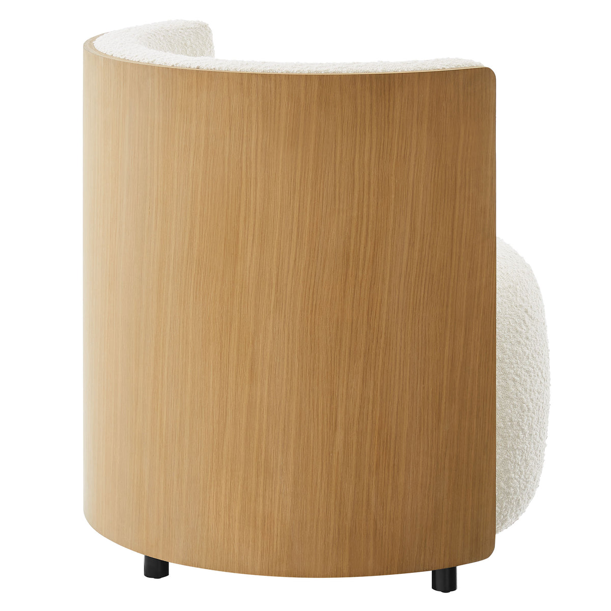 Solis Boucle Accent Chair, Natural Ivory