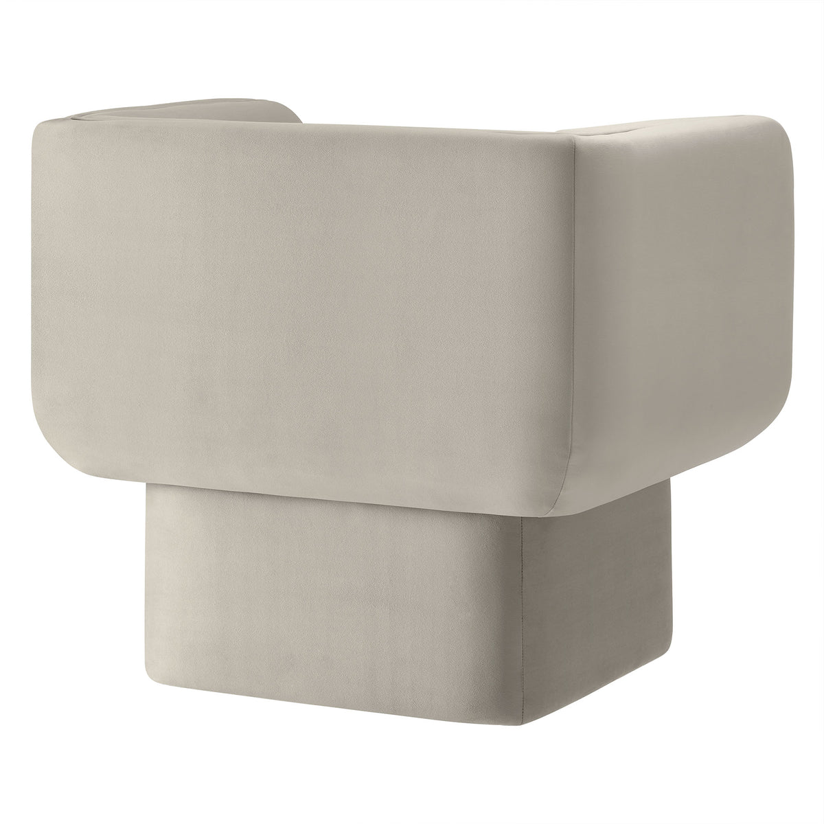 Tate Performance Velvet Accent Chair, Almond