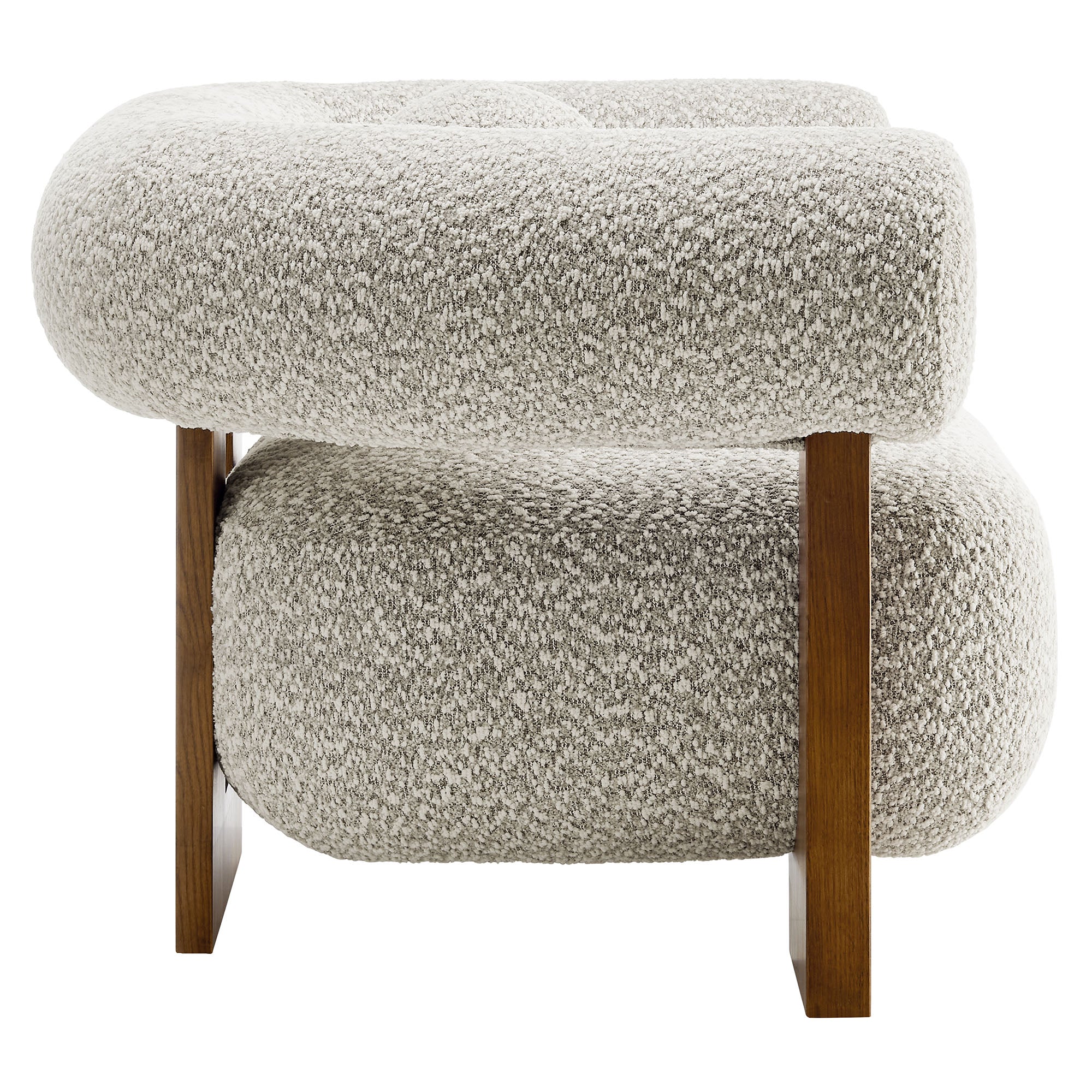 Jace Boucle Accent Chair, River Rock