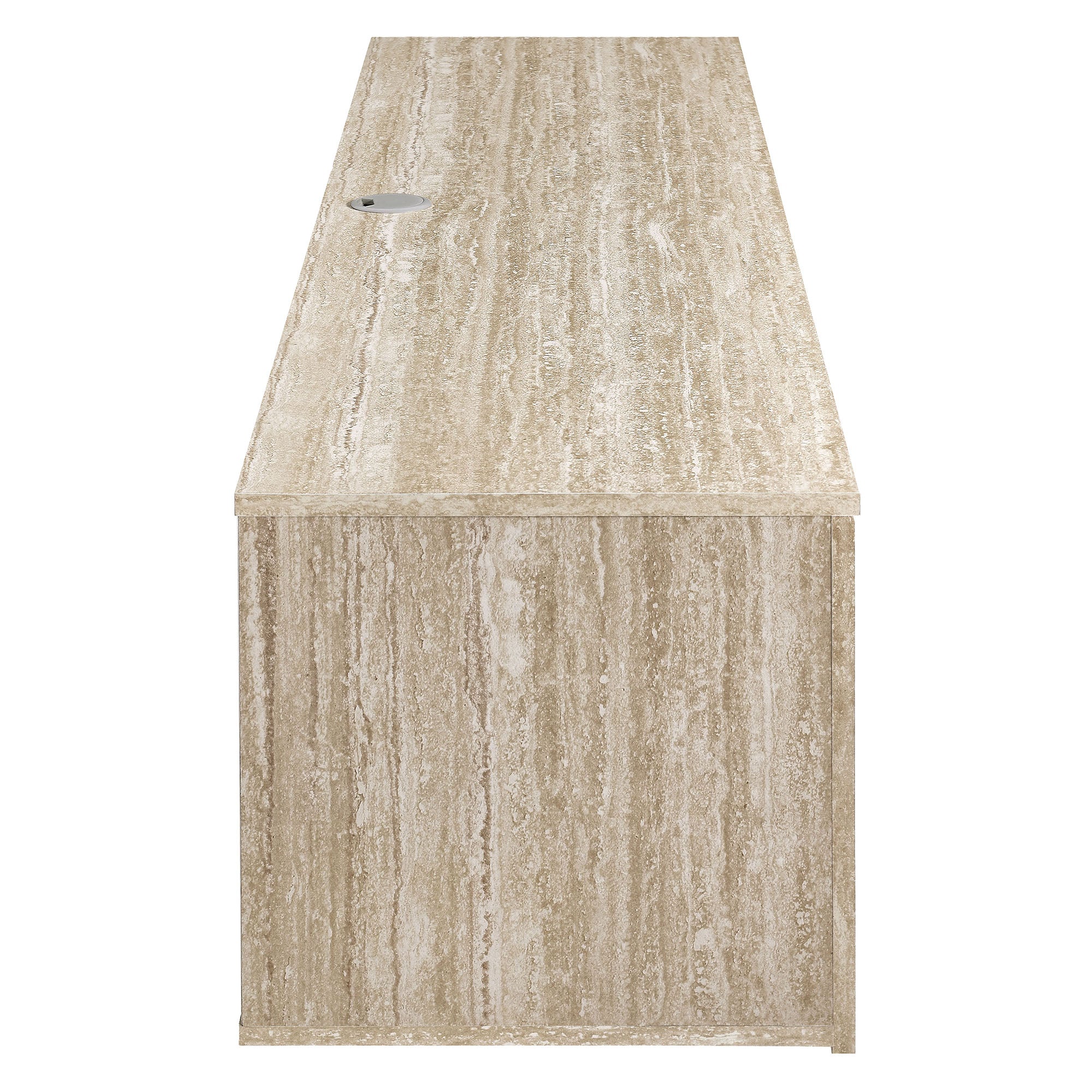 Terra 71" Wall-Mounted TV Stand, Travertine