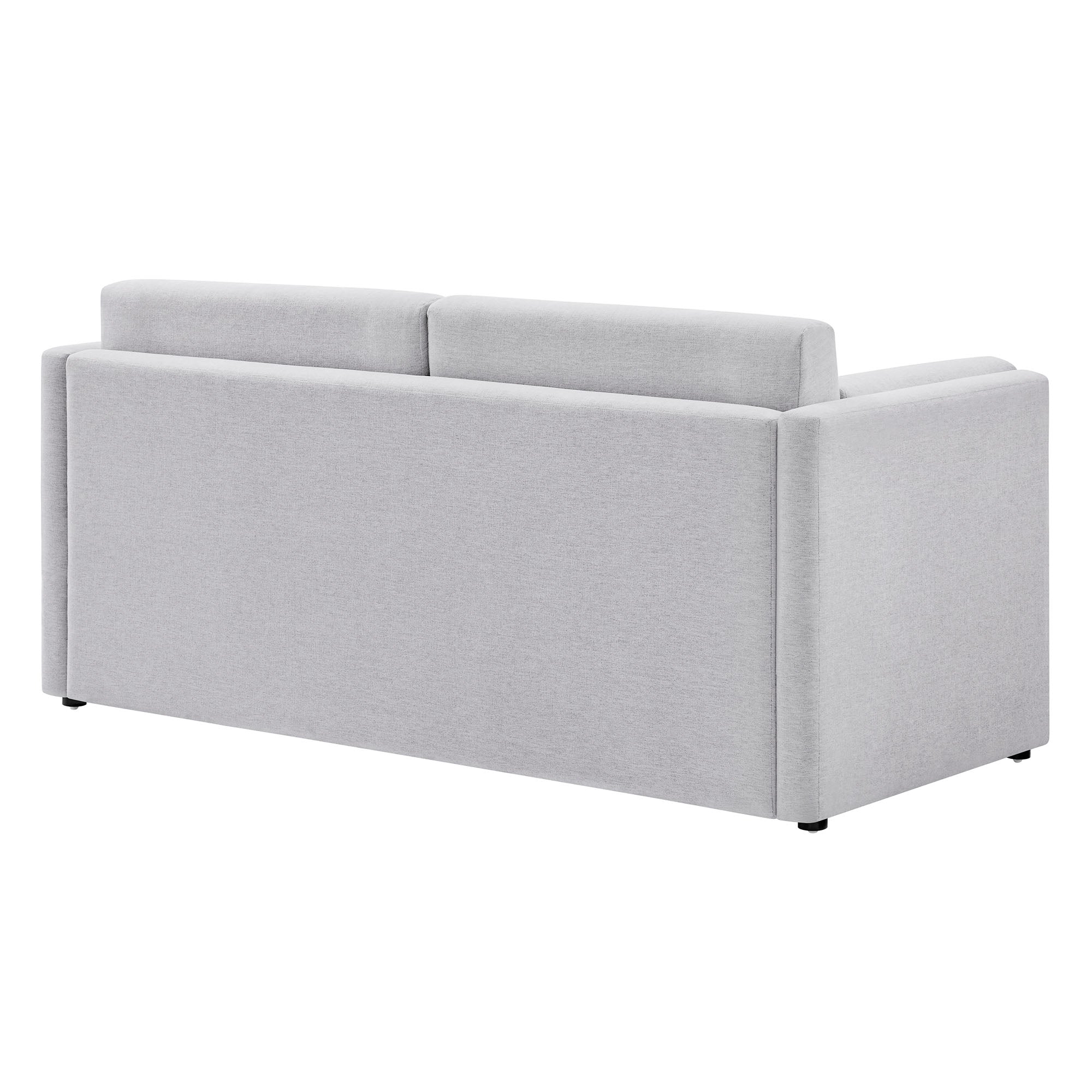 Linden Upholstered Heathered Chenille Sofa, Newsprint