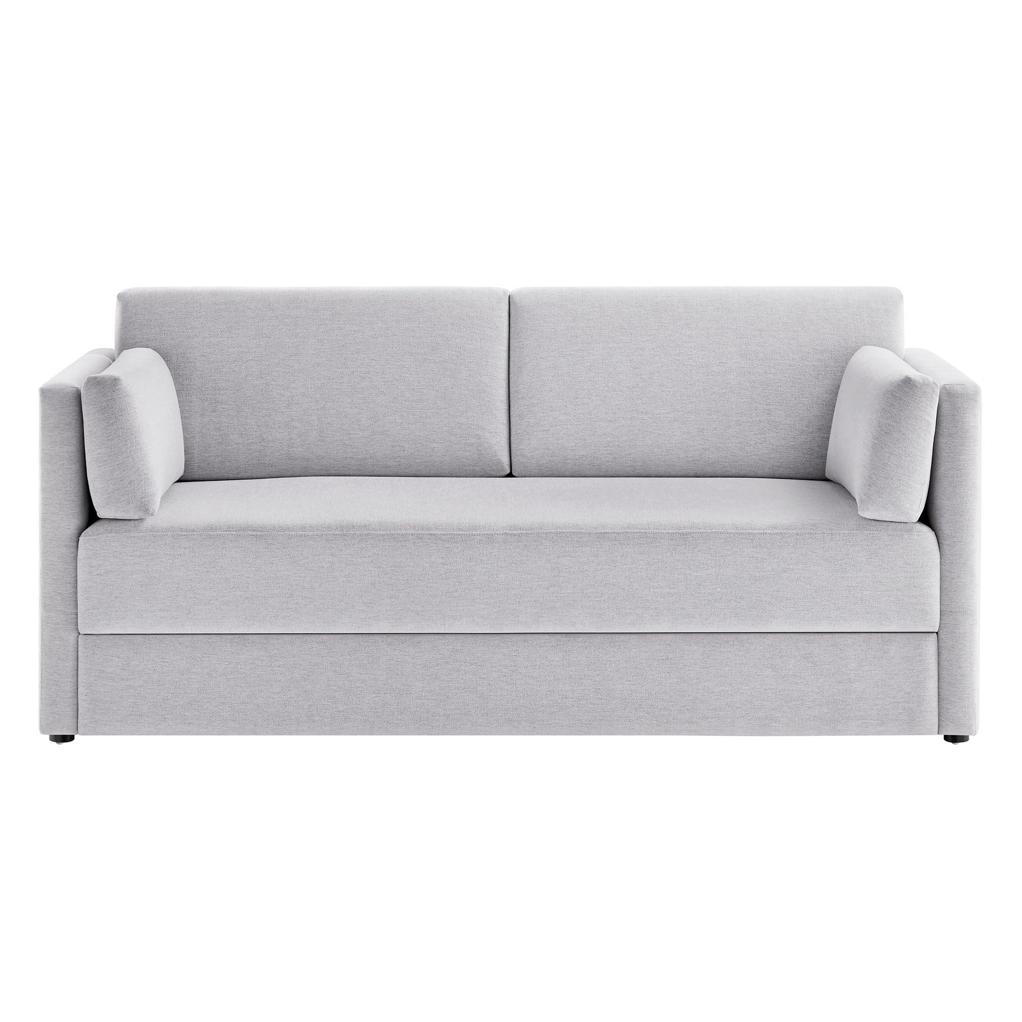 Linden Upholstered Heathered Chenille Sofa, Newsprint