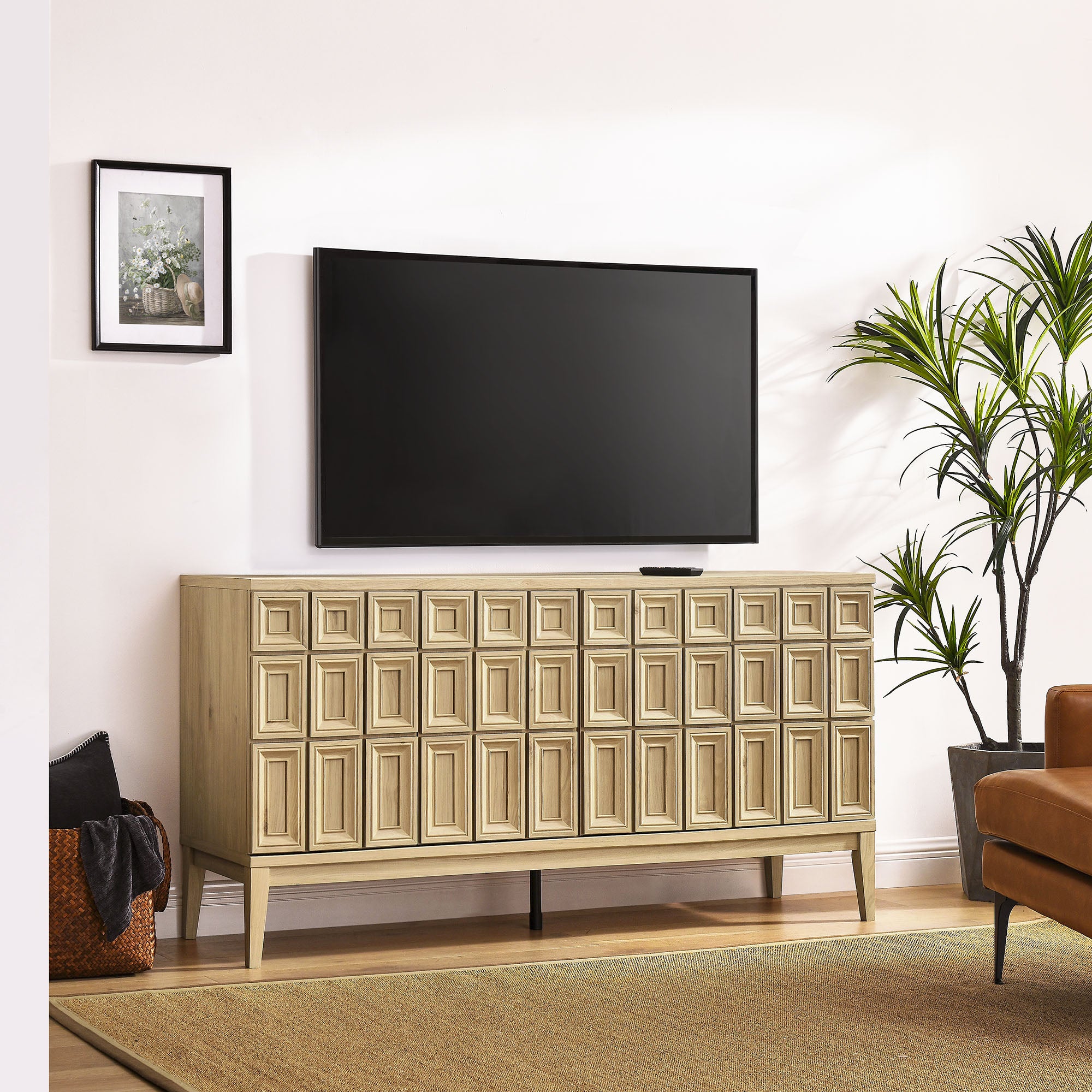 Samos 62" Sideboard, Hickory