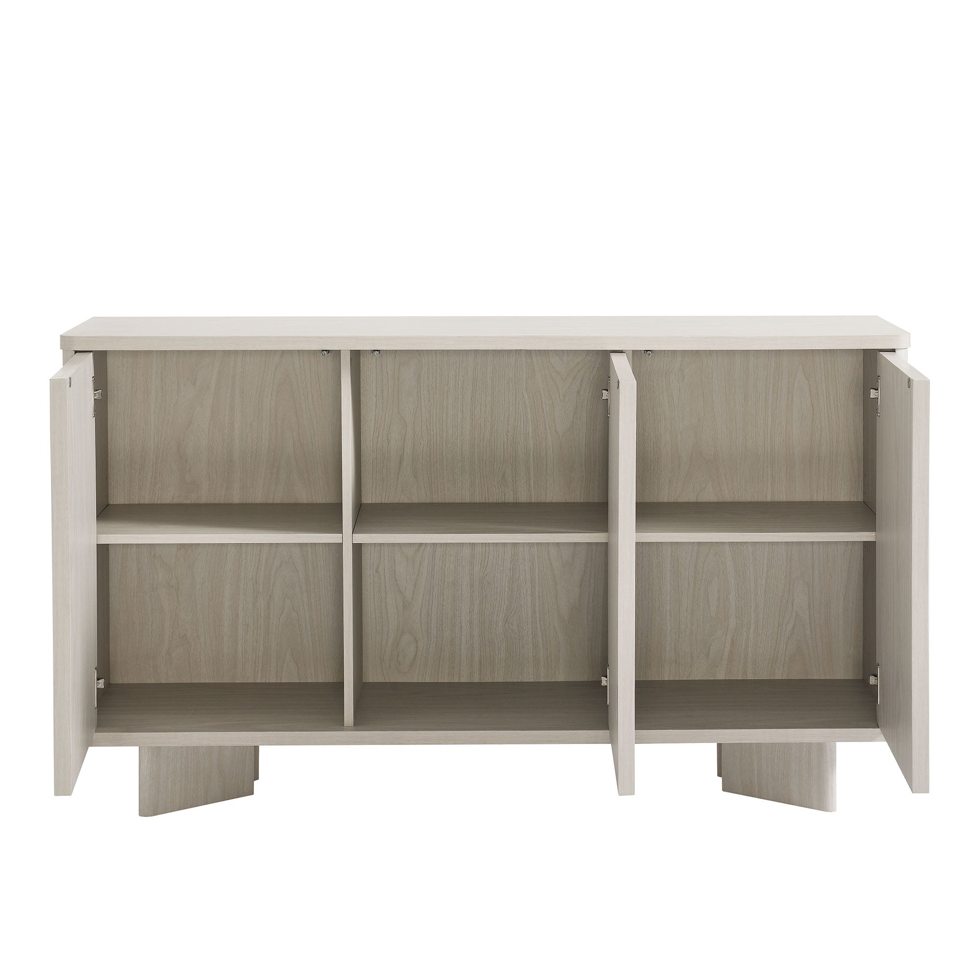 Flux Arched 3-Door Sideboard, White Wash