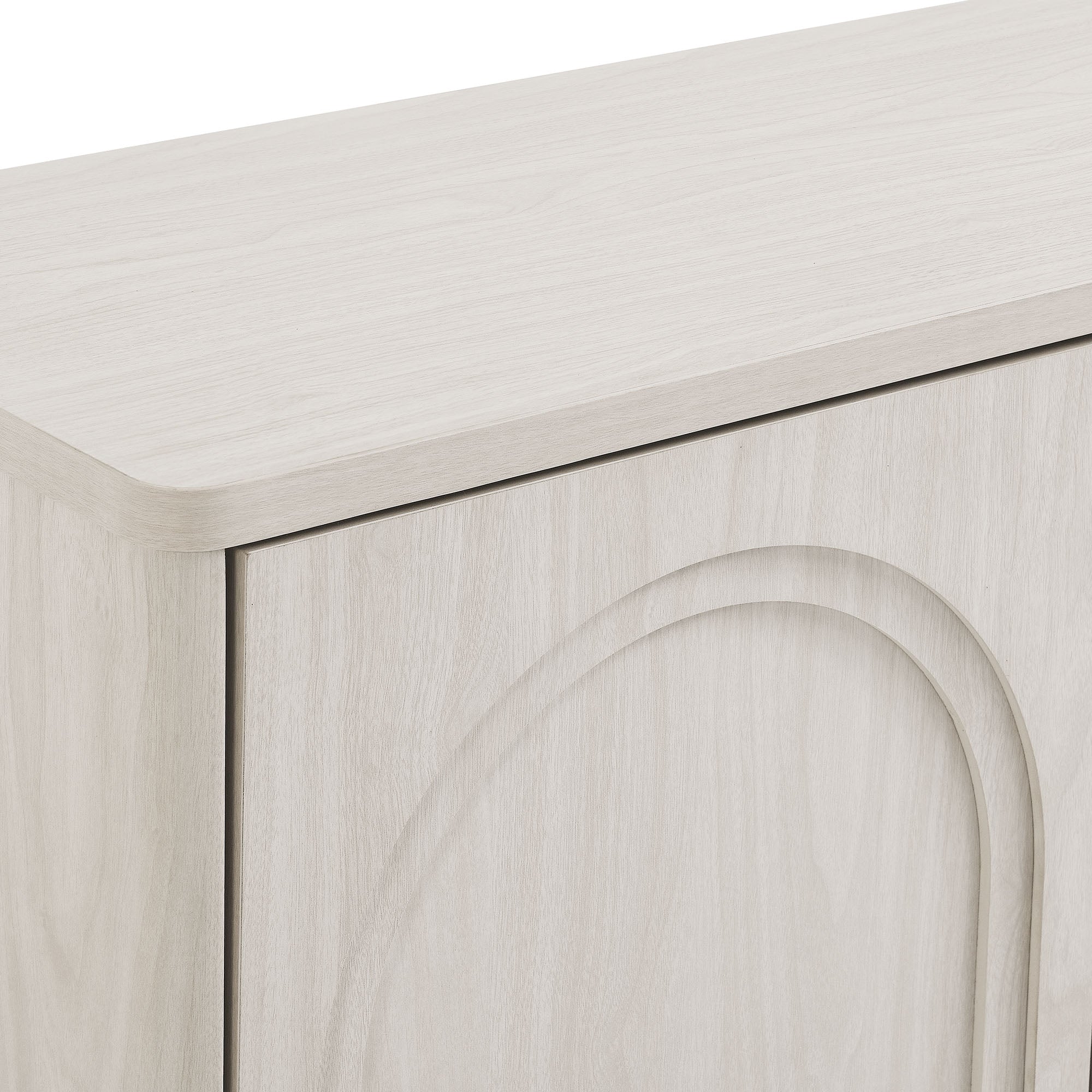 Flux Arched 3-Door Sideboard, White Wash