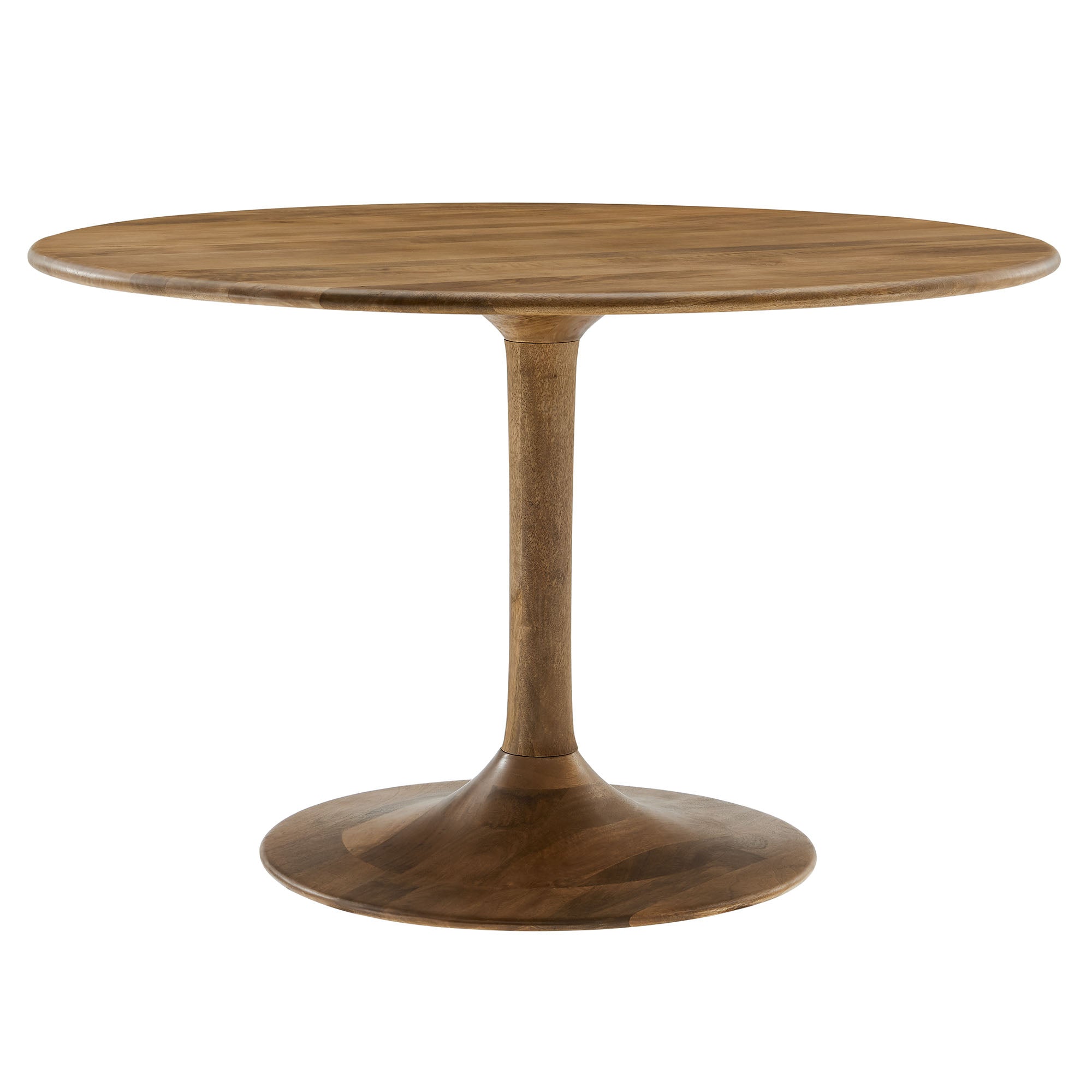 Lippa 48" Round Solid Wood Dining Table, Natural