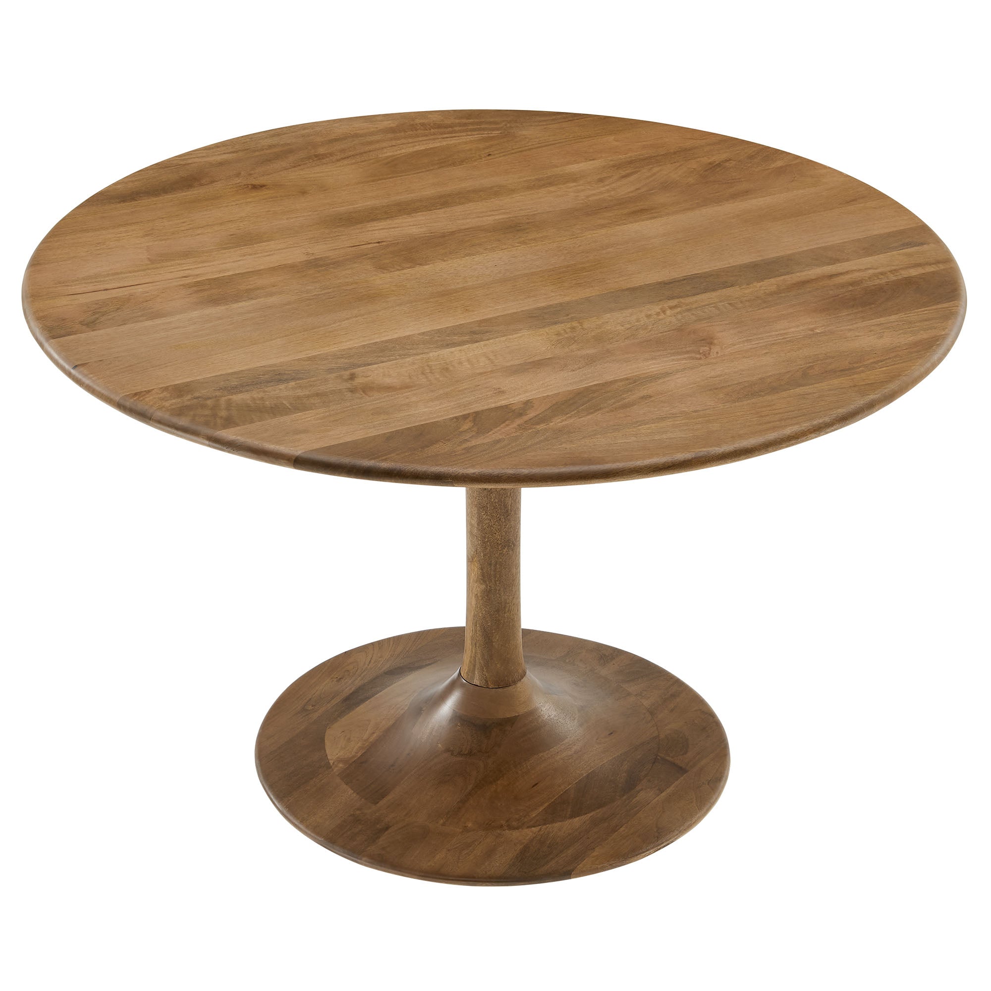 Lippa 48" Round Solid Wood Dining Table, Natural