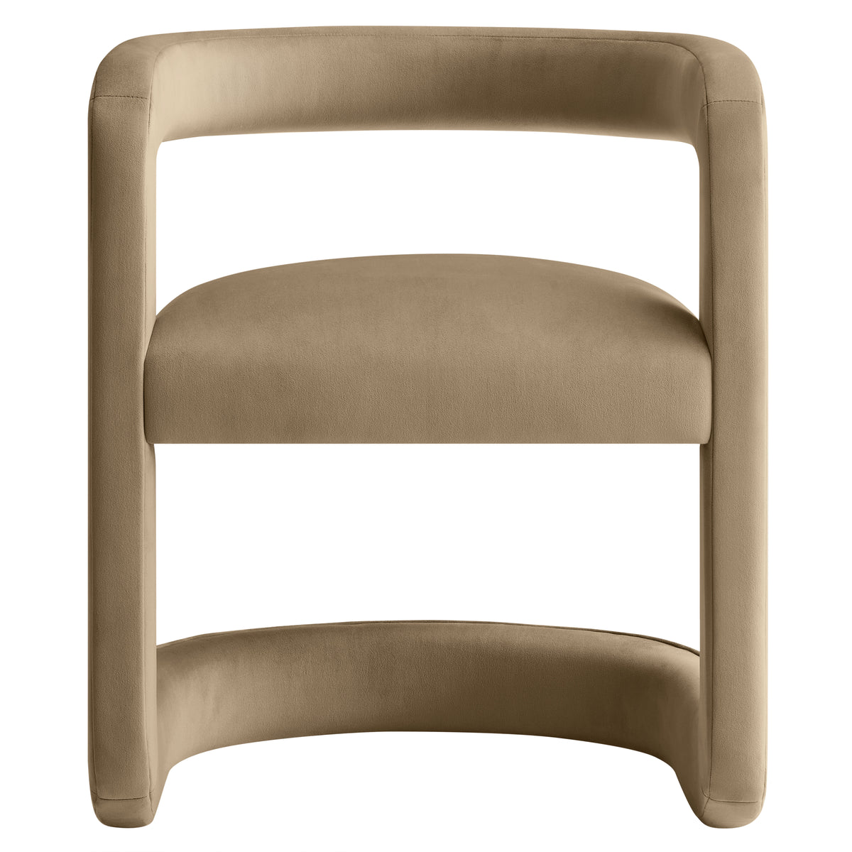 Winslow Barrel Performance Velvet Dining Chair, Taupe